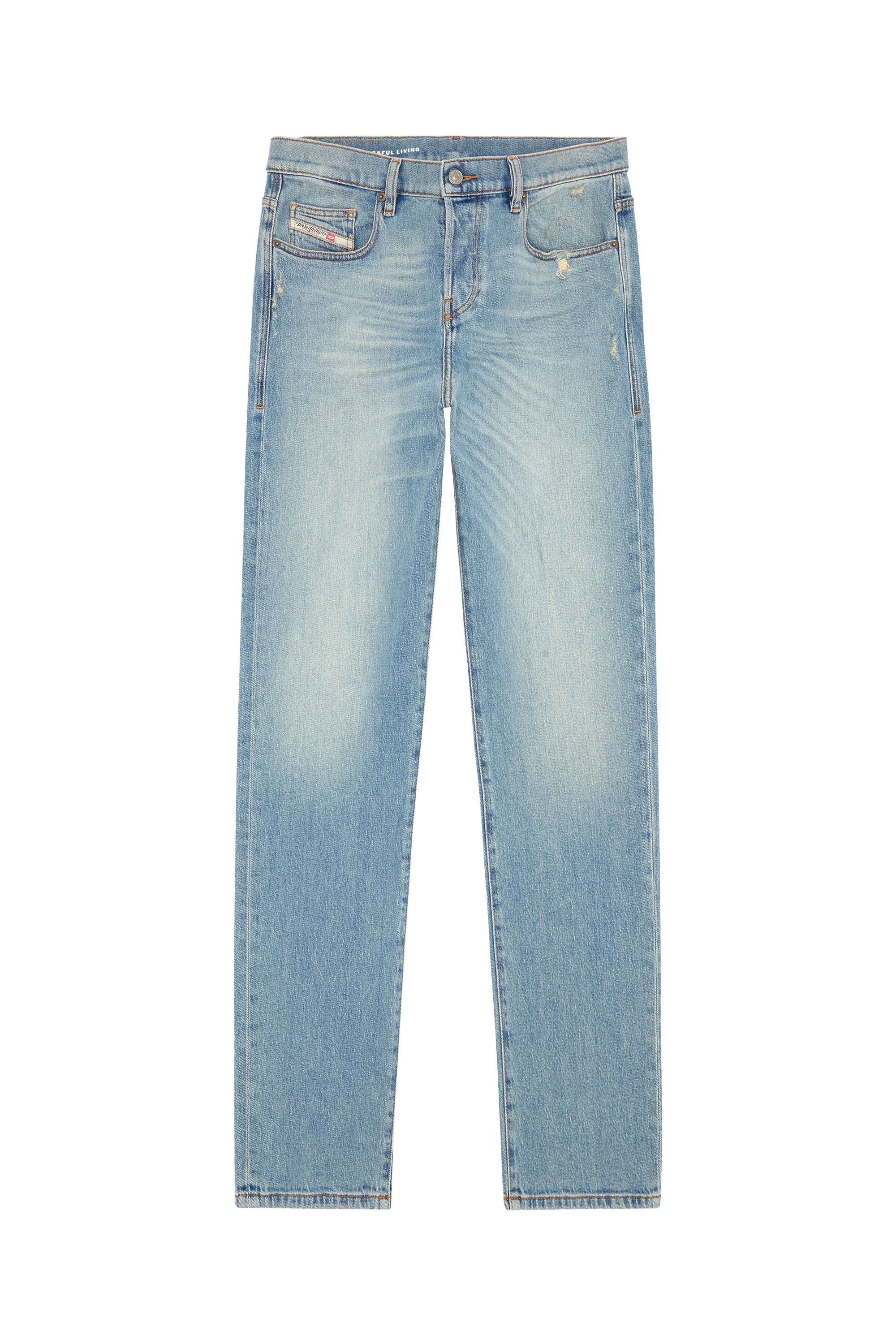 Diesel - Straight Jeans 2020 D-Viker 09H39, Blu Chiaro - Image 5