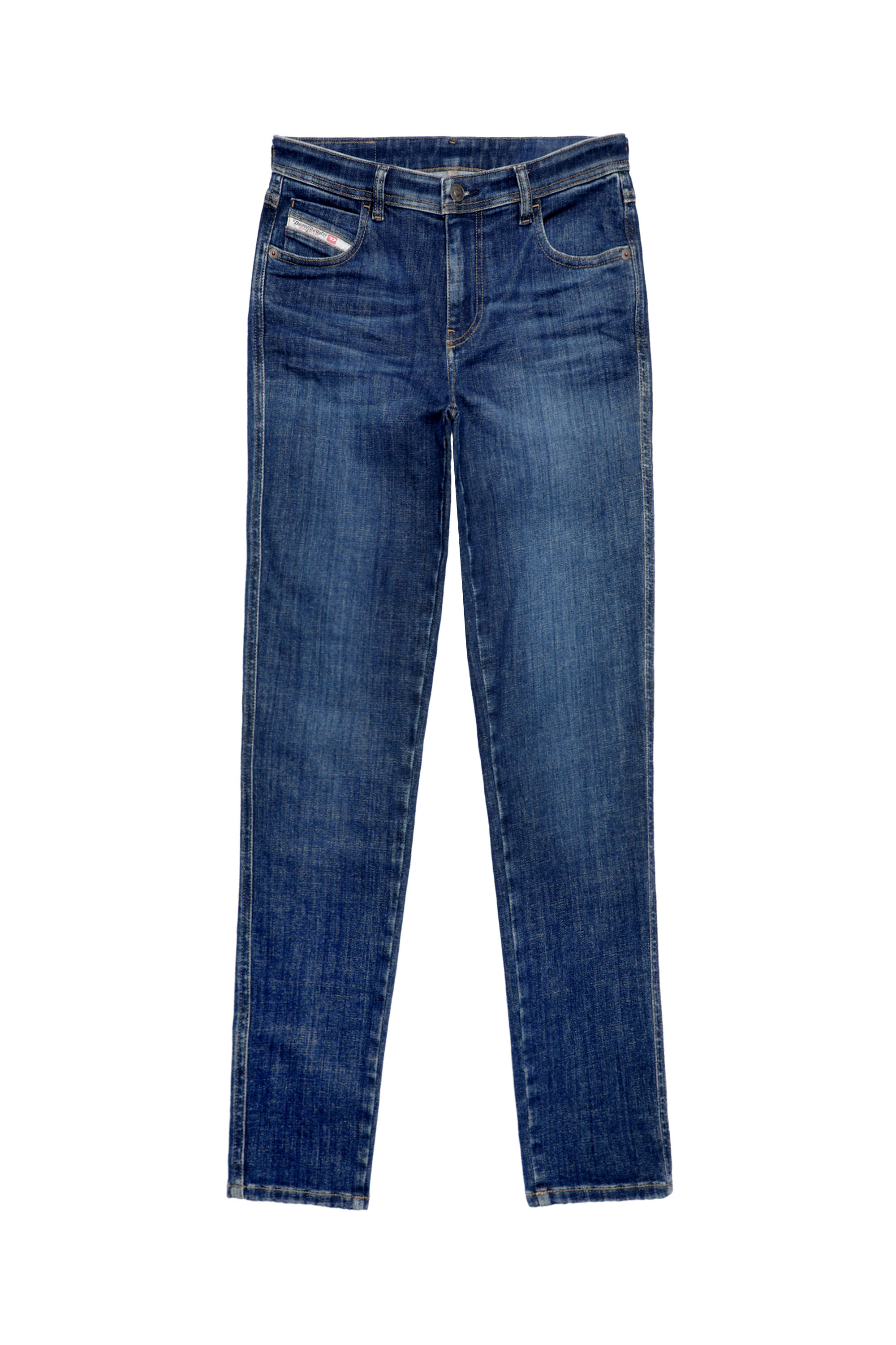 Diesel - 2015 Babhila 09C58 Skinny Jeans, Blu Scuro - Image 6