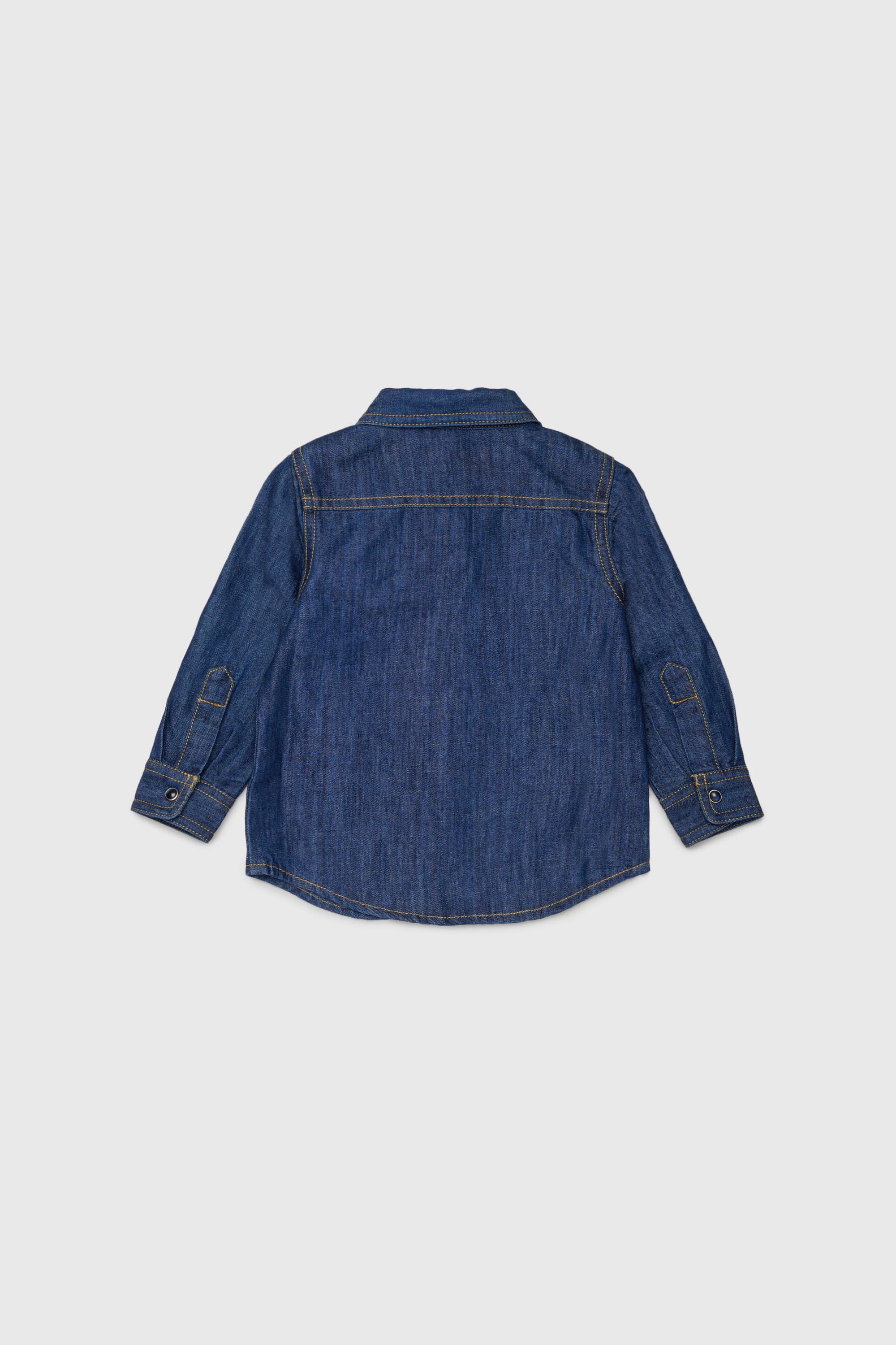 Diesel - CARTOB, Camicia in denim con ricamo logo Uomo in Blu - 2