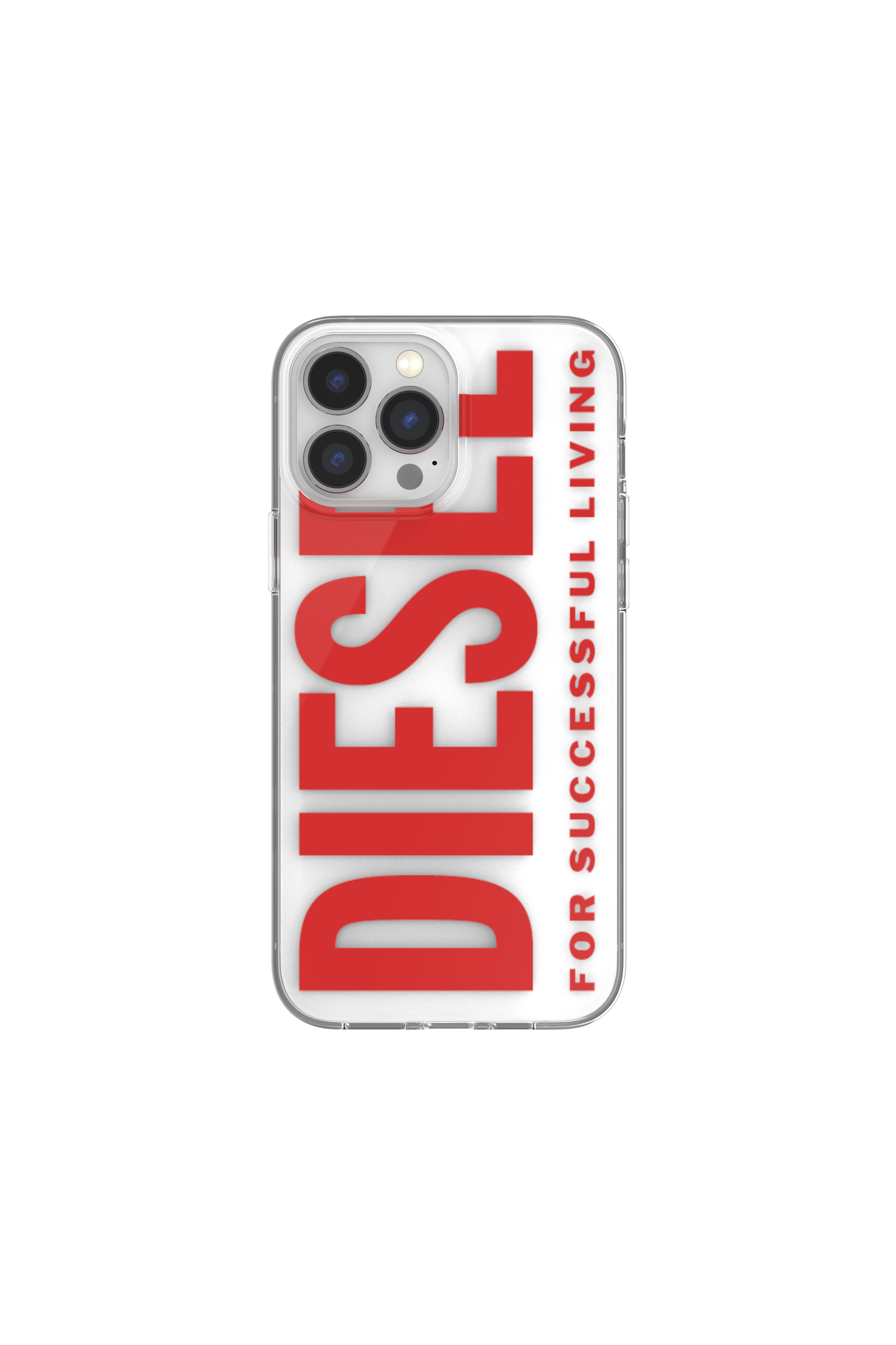 Diesel - 48300 STANDARDASE, Custodia trasparente per iPhone 13 Pro Max Unisex in Rosso - 2