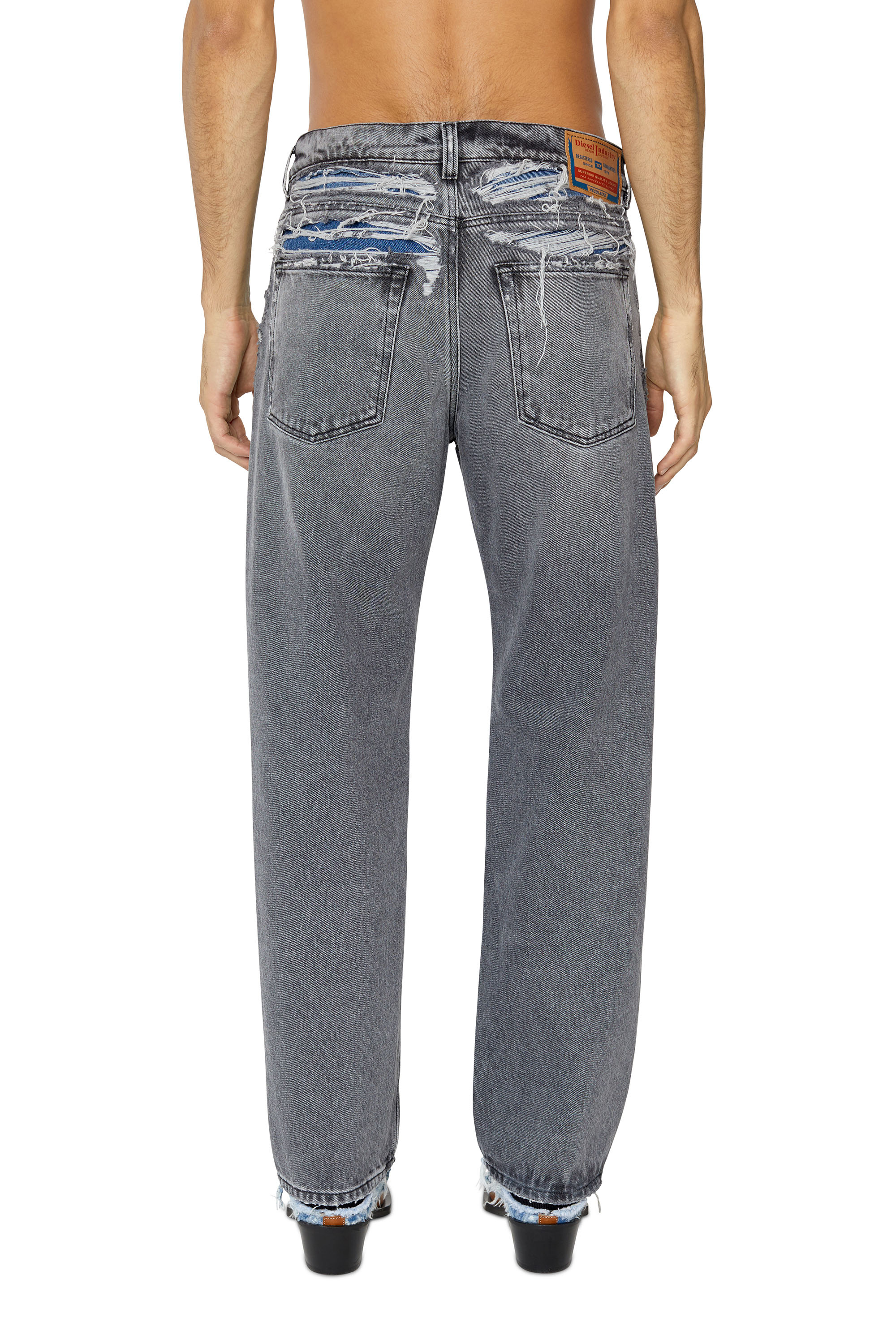 Diesel - 2010 D-Macs 007J4 Straight Jeans, Nero/Grigio scuro - Image 2