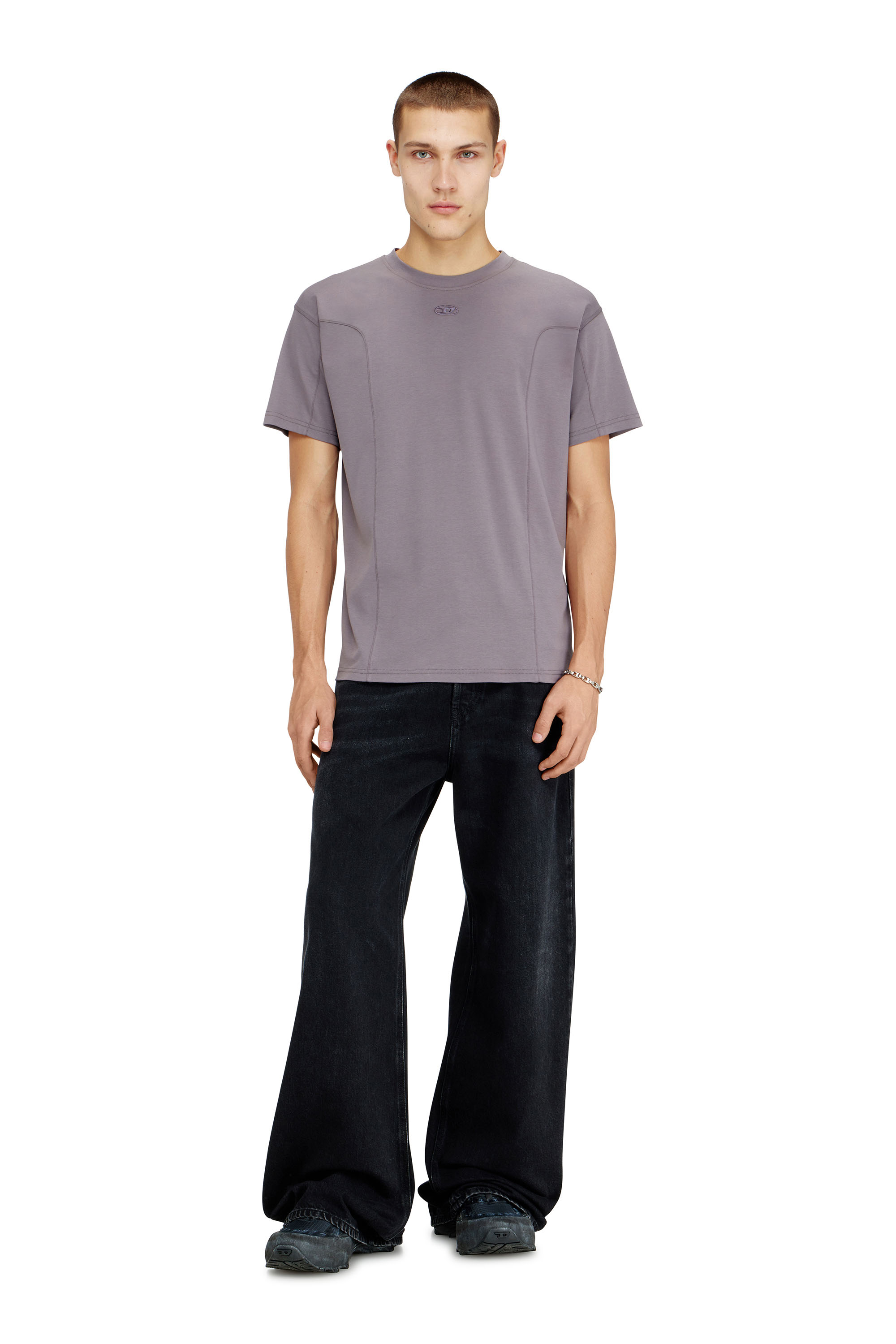 Diesel - T-NORM-INT, T-shirt a manica corta con pannelli Uomo in ToBeDefined - 2