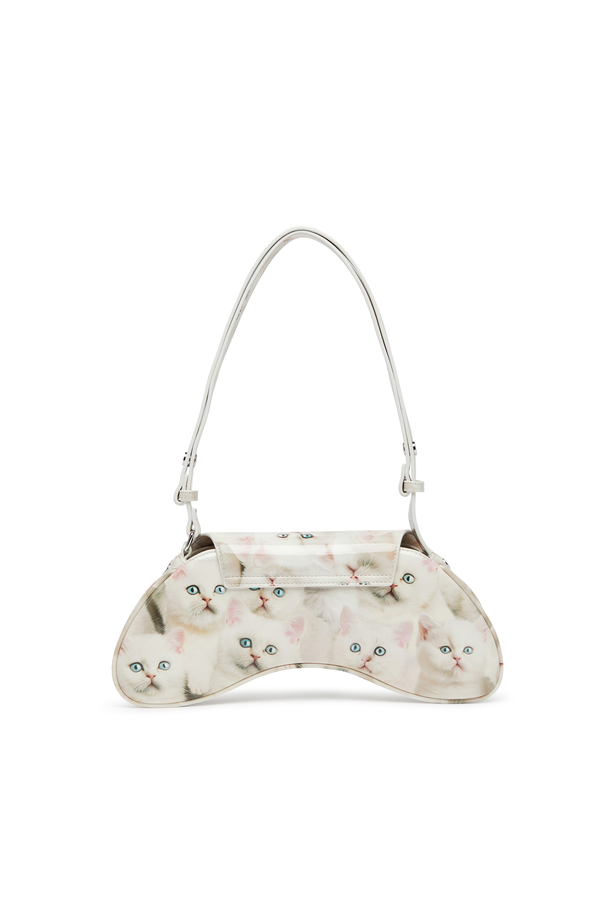 Diesel - PLAY CROSSBODY, Play-Borsa in PU stampato lucido Donna in Bianco - 2