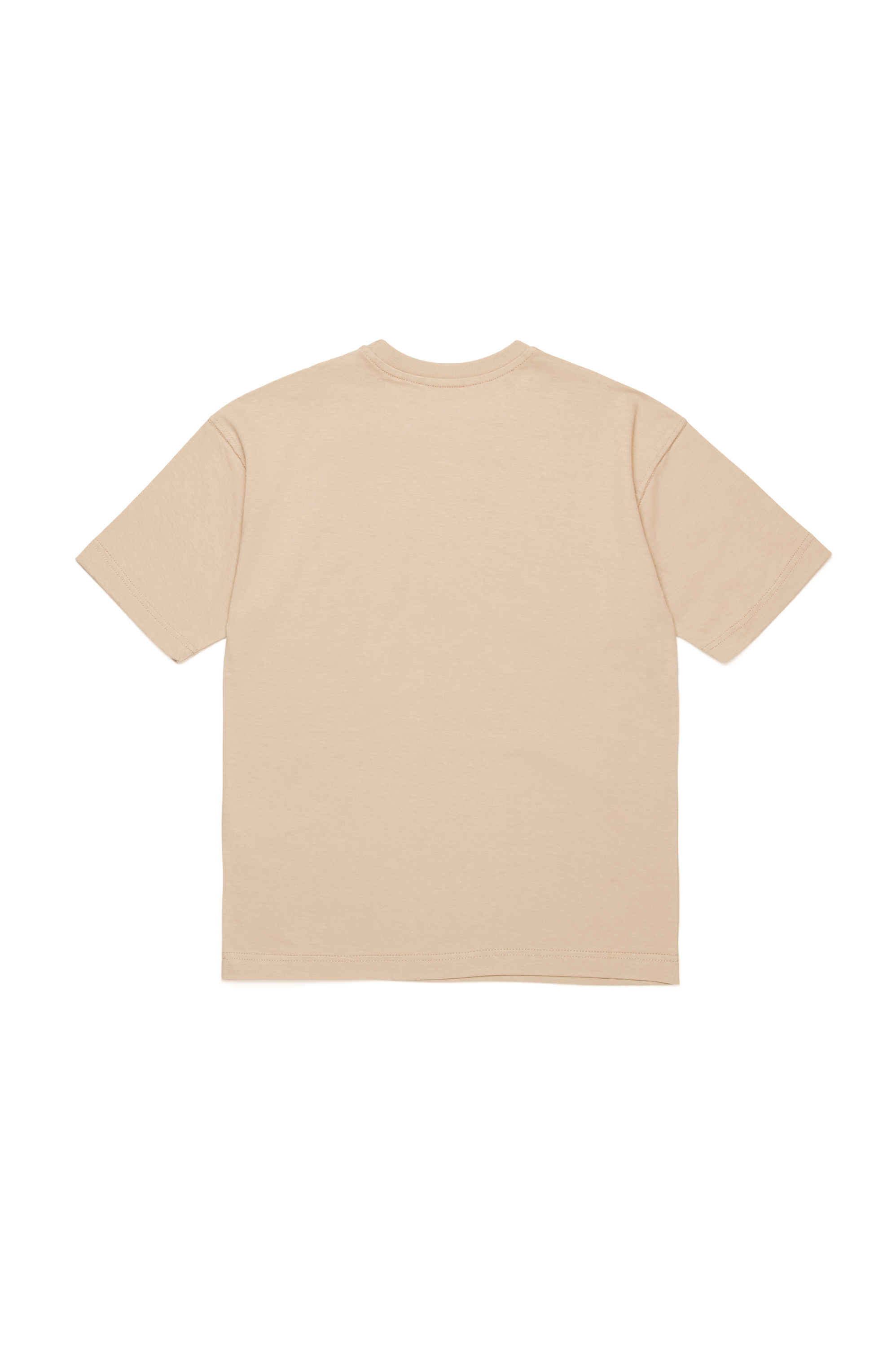 Diesel - TMARCUS OVER, Man T-shirt with metallic Oval D in Brown - Image 2