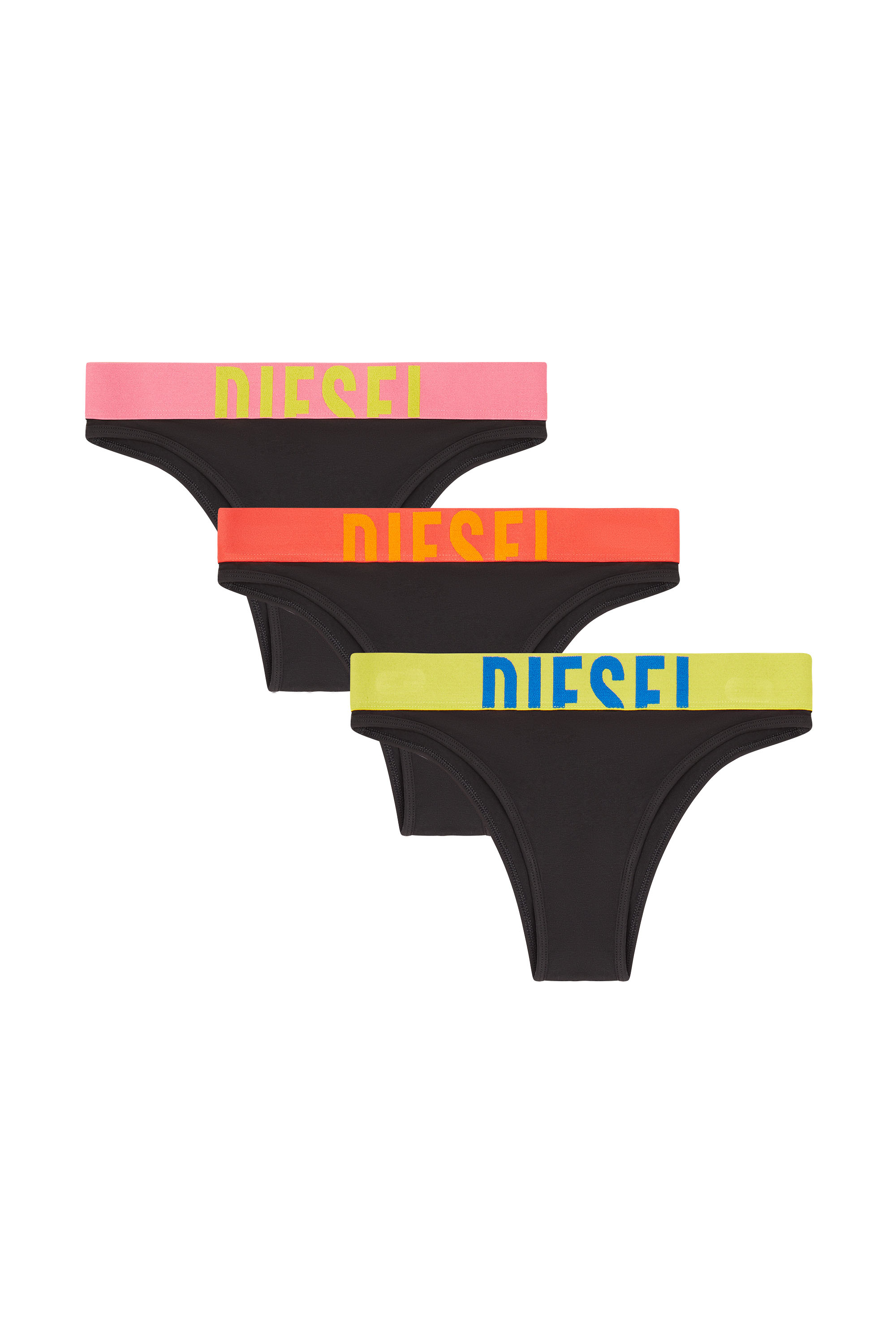 Diesel - FANNIE-D-POP-3PACK, Set da tre slip con elastico a contrasto Donna in ToBeDefined - 1