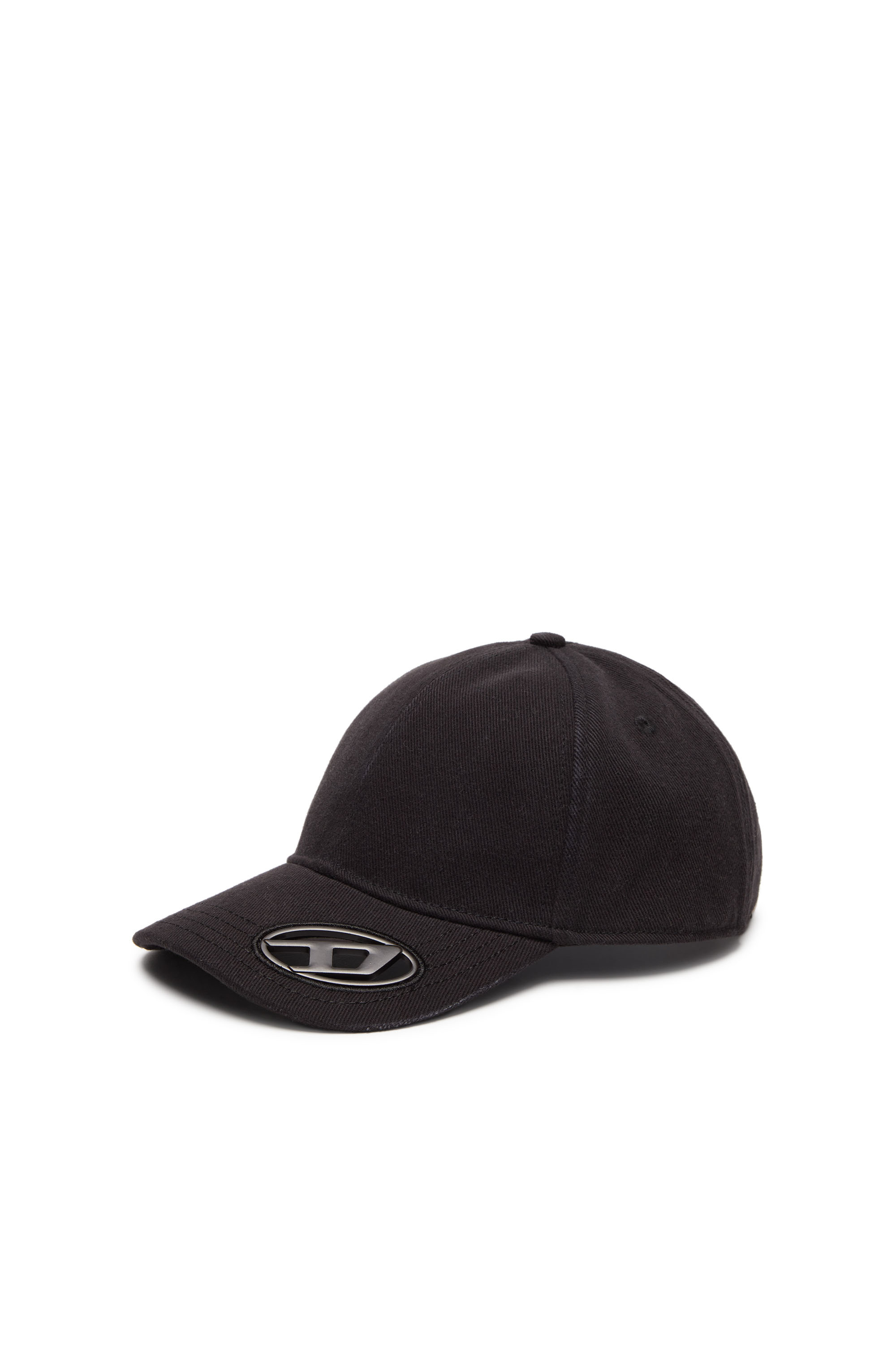 Diesel - C-PLAK, Cappello da baseball con placca oval D Uomo in Nero - 1