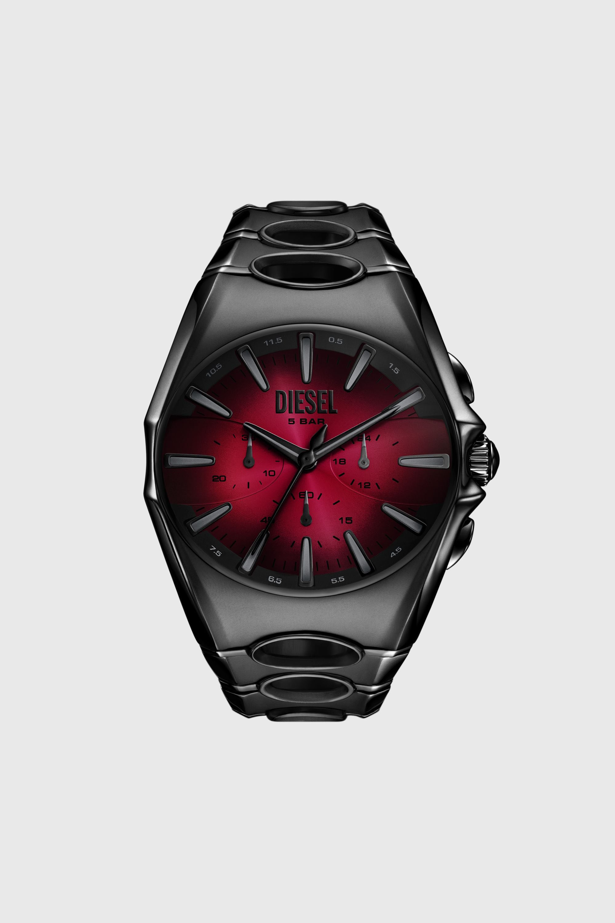 Diesel - DZ4696 WATCH, Orologio D-Curve in acciaio inossidabile nero Uomo in Nero - 1