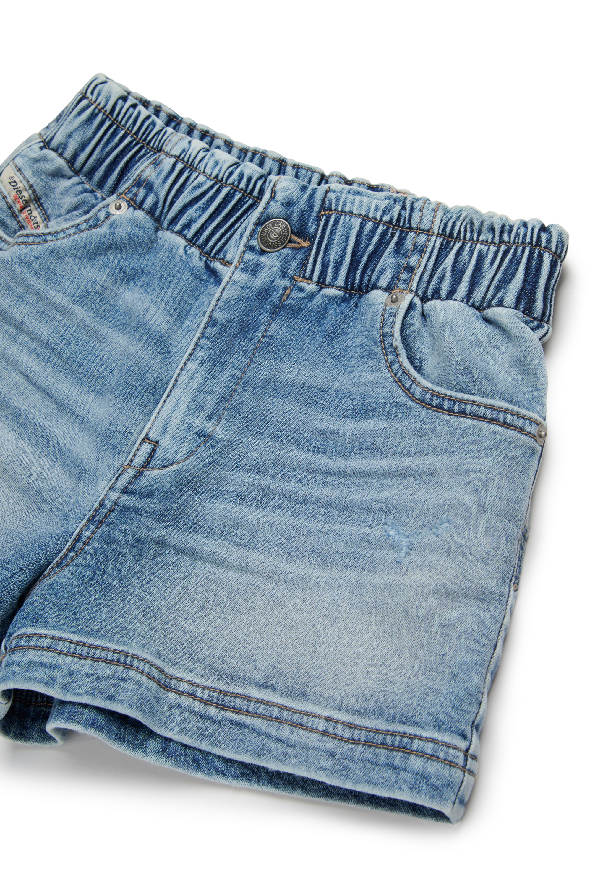 Diesel - PAMLIX JJJ, Shorts in JoggJeans dal look vissuto Donna in Blu - 3