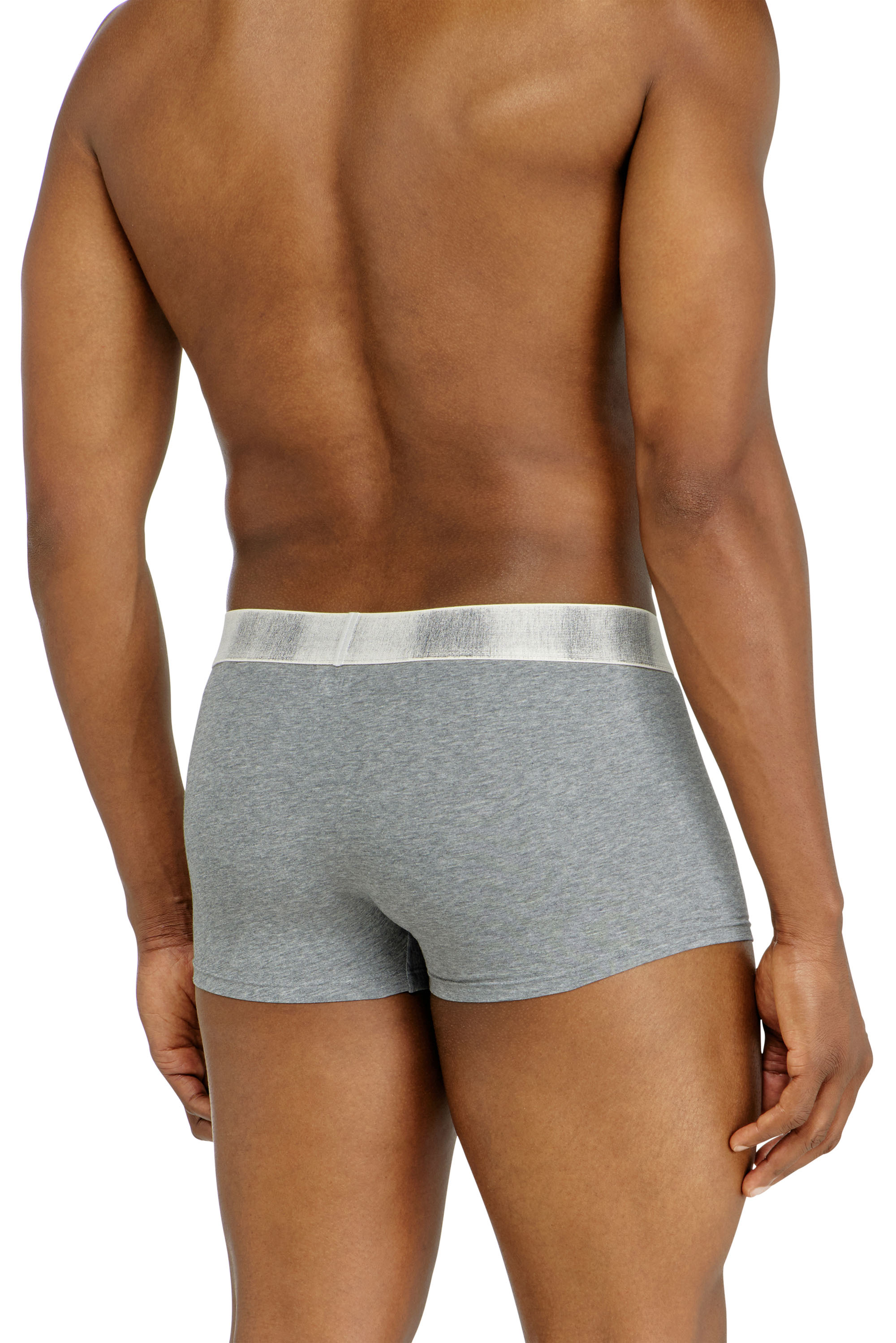 Diesel - DAMIEN-DNM-3PACK, Set da tre boxer in cotone elasticizzato con fascia in raso Uomo in Multicolor - 4