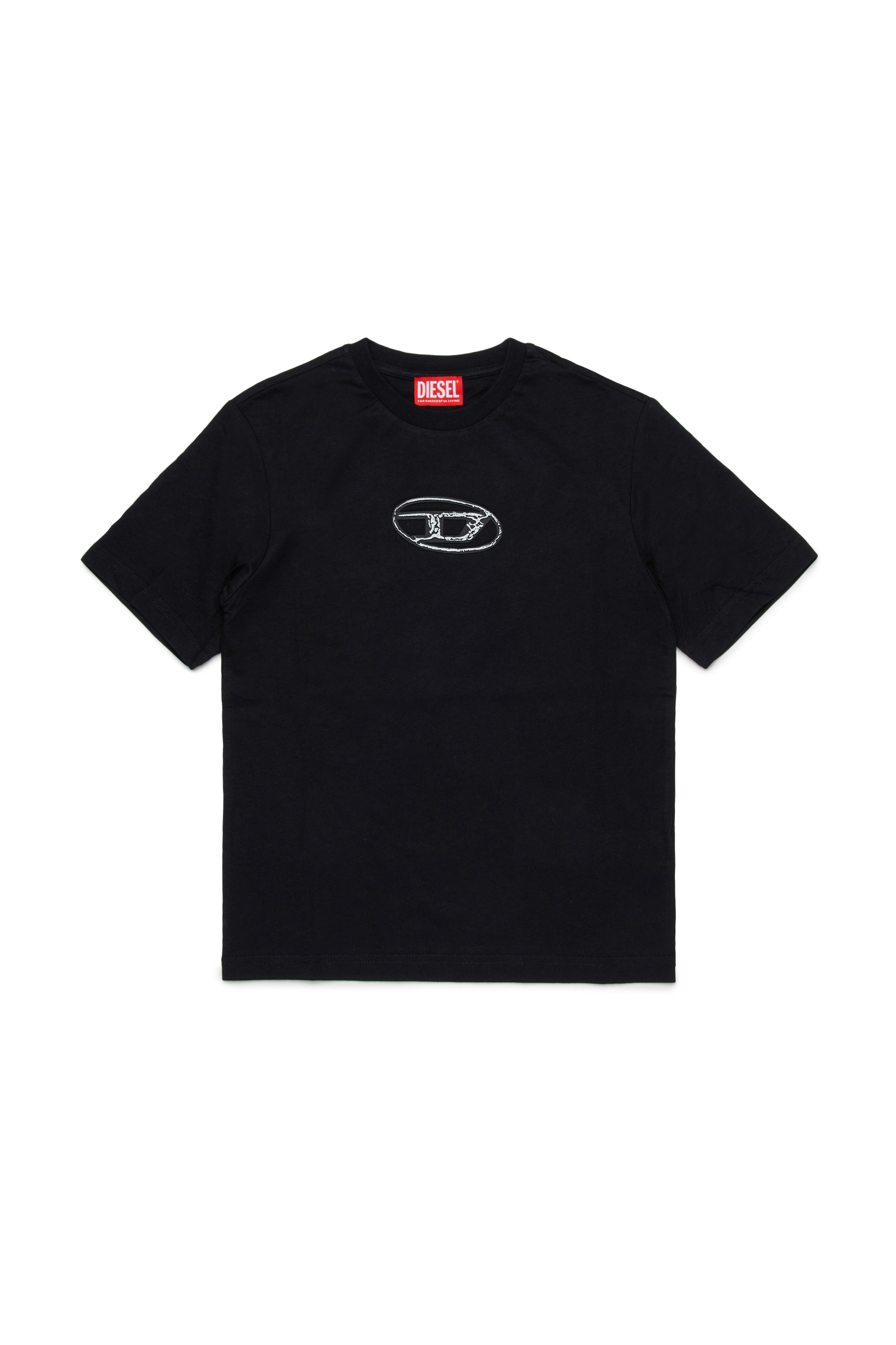 Diesel - TREDEN OVER, T-shirt in cotone Uomo in Nero - 1