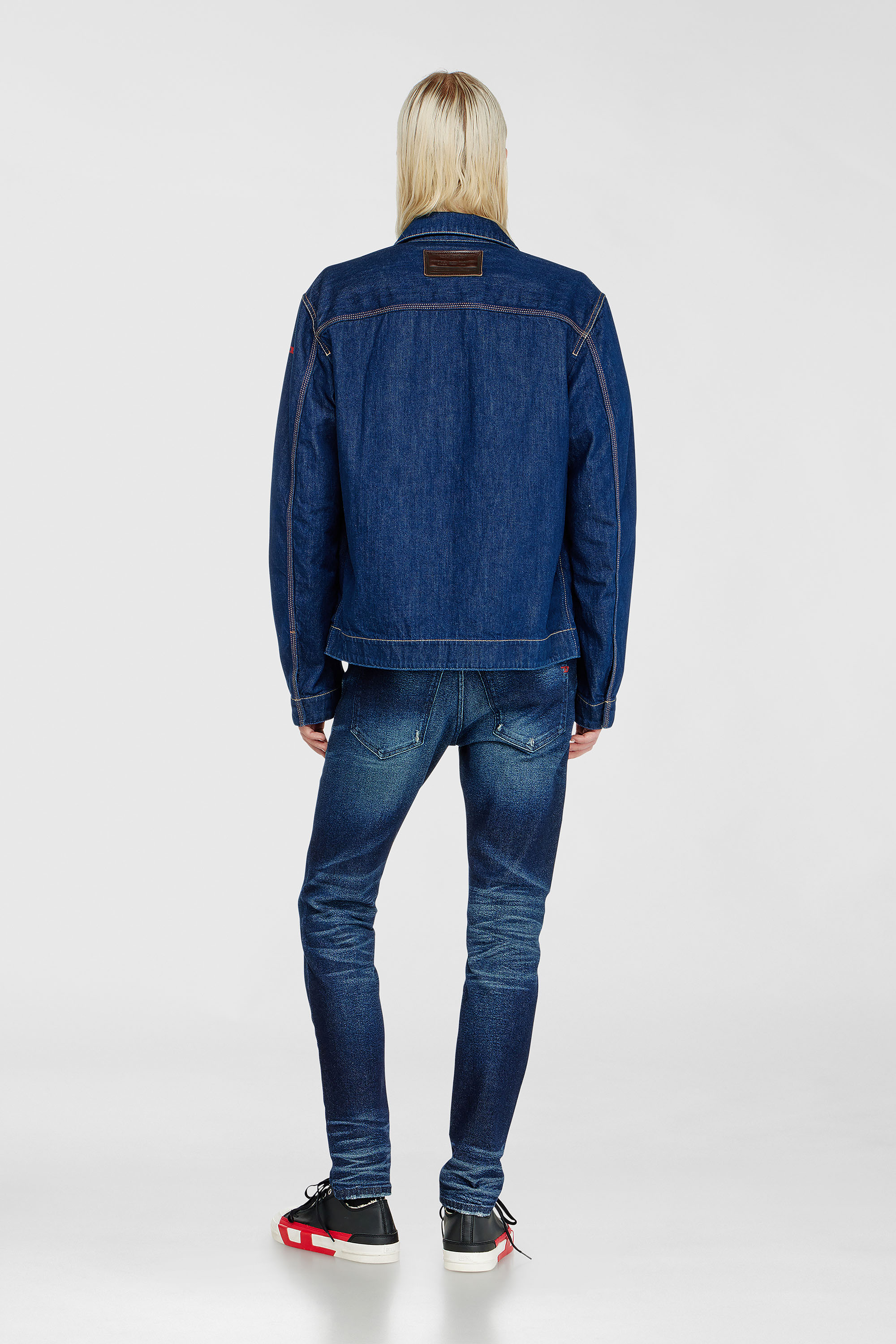 Diesel - Slim Jeans 2019 D-Strukt 0KBBU Uomo, Blu Scuro - Image 3