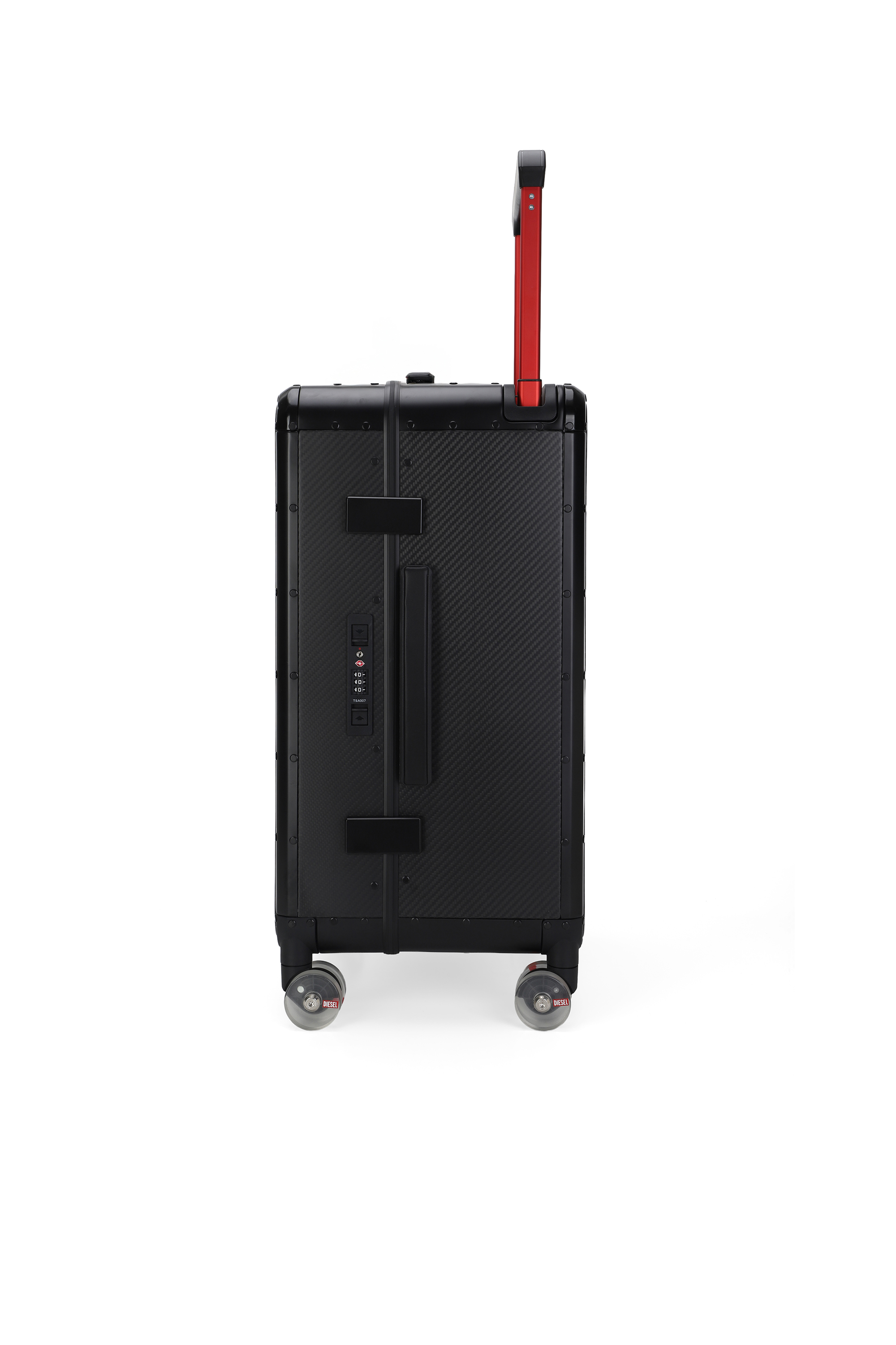 Diesel - DSL CARBON FIBER TROLLEY-BLACK- DSL001, Valigia in fibra di carbonio taglia M Unisex in Nero - 4