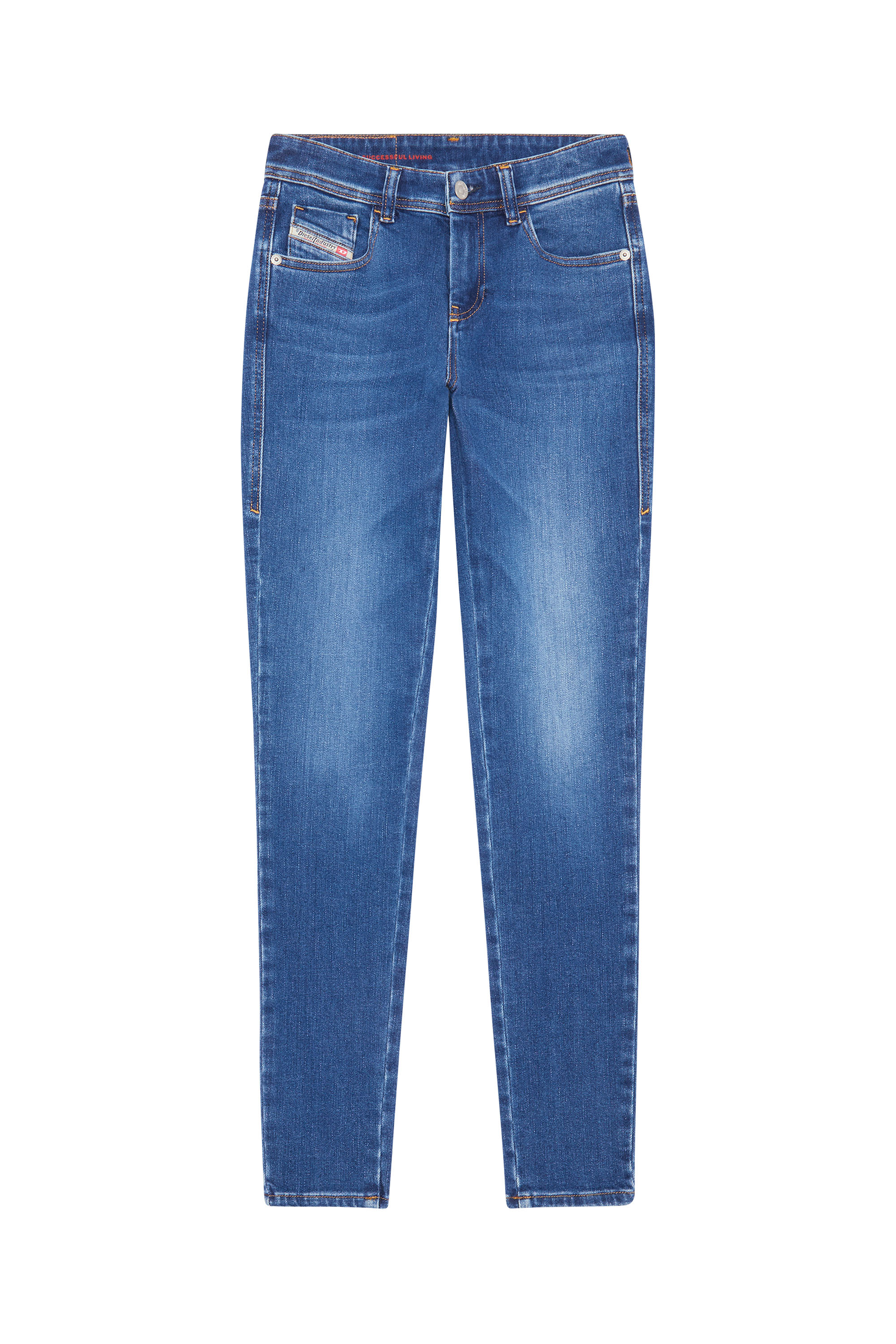 Diesel - Super skinny Jeans 2017 Slandy 09C21, Blu medio - Image 6