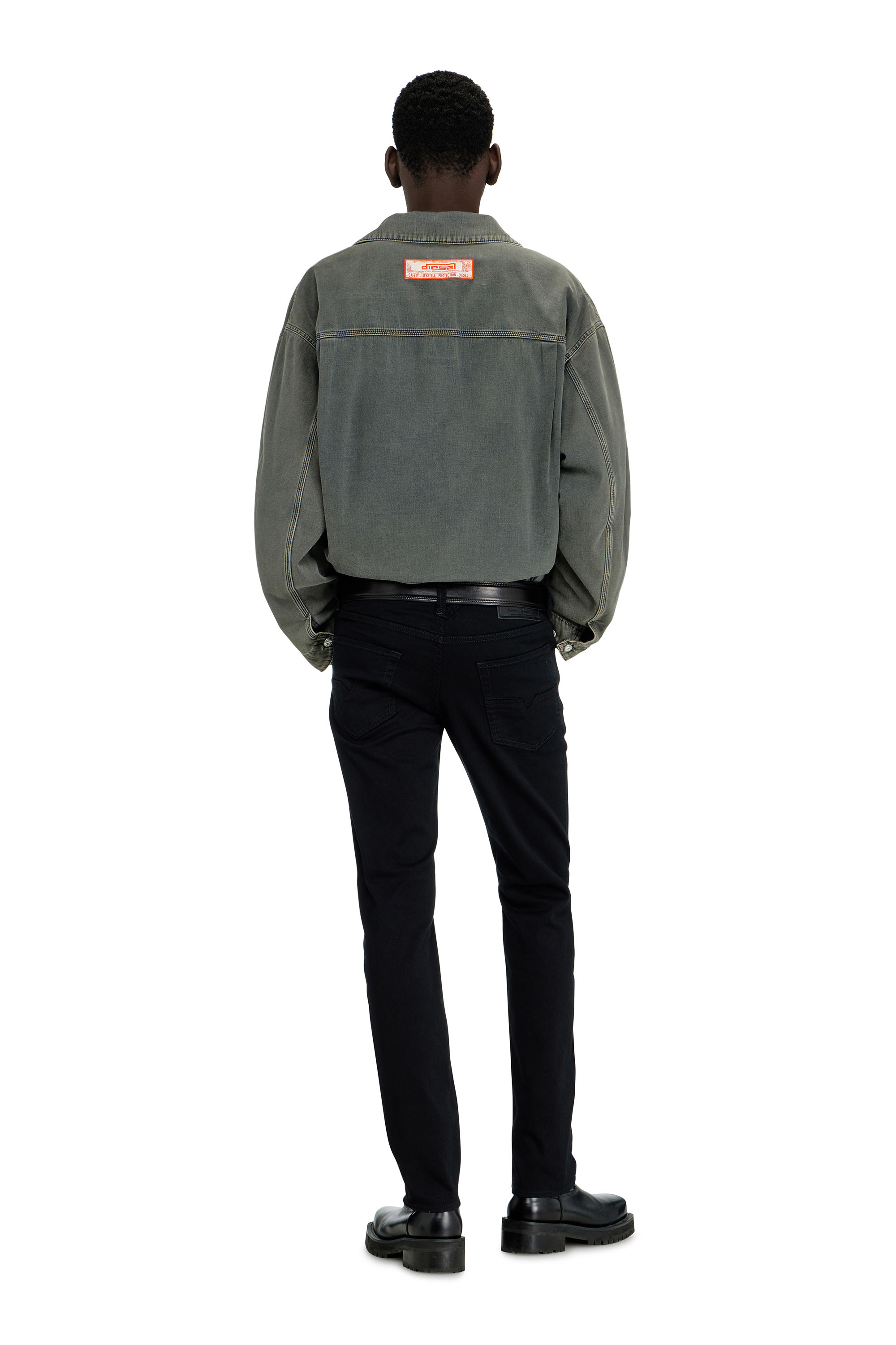 Diesel - Regular Jeans 1986 Larkee-Beex 0688H Uomo, Nero/Grigio scuro - Image 4