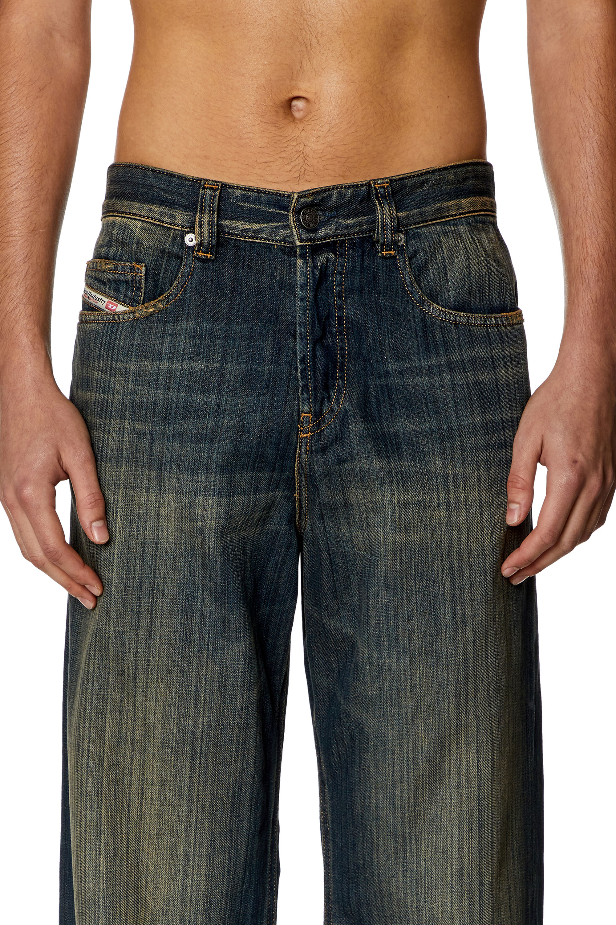 Diesel - Straight Jeans 2001 D-Macro 09I20, Blu Scuro - Image 3