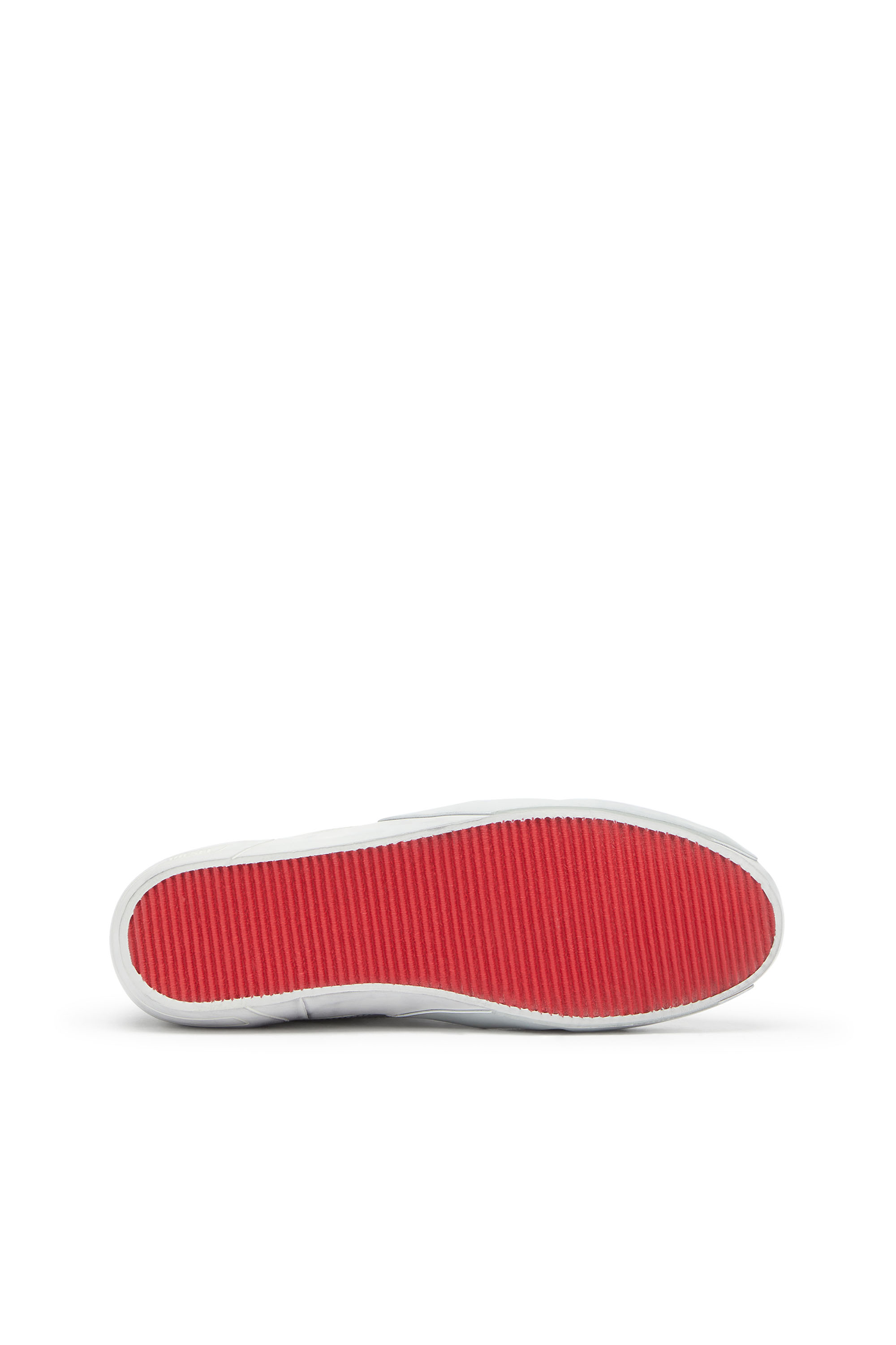Diesel - S-SLANTE-D LOW, S-Slante-D - Sneakers effetto used in pelle e scamosciato Uomo in Bianco - 4
