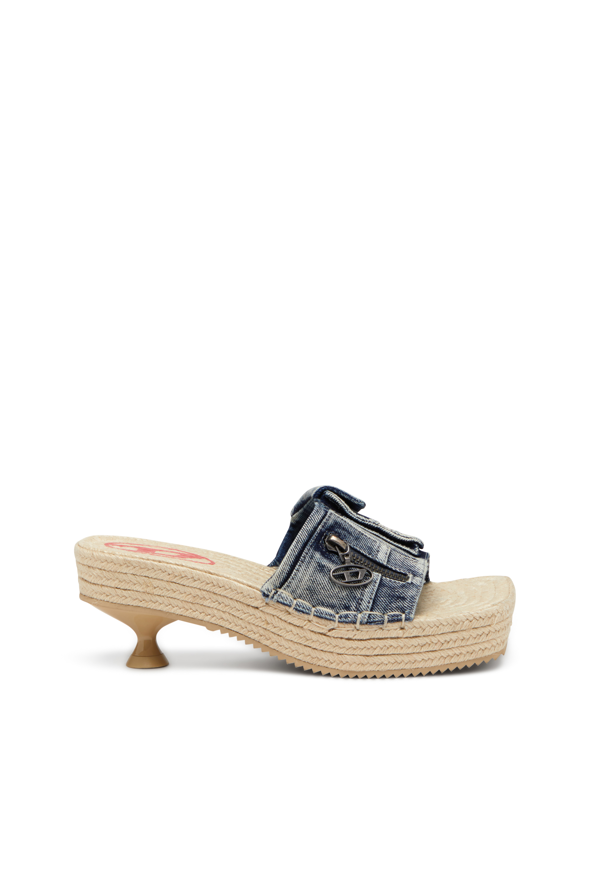 Diesel - D-IBIZA 40 PCK, D-Ibiza-Platform espadrilles in denim Donna in Blu - 1