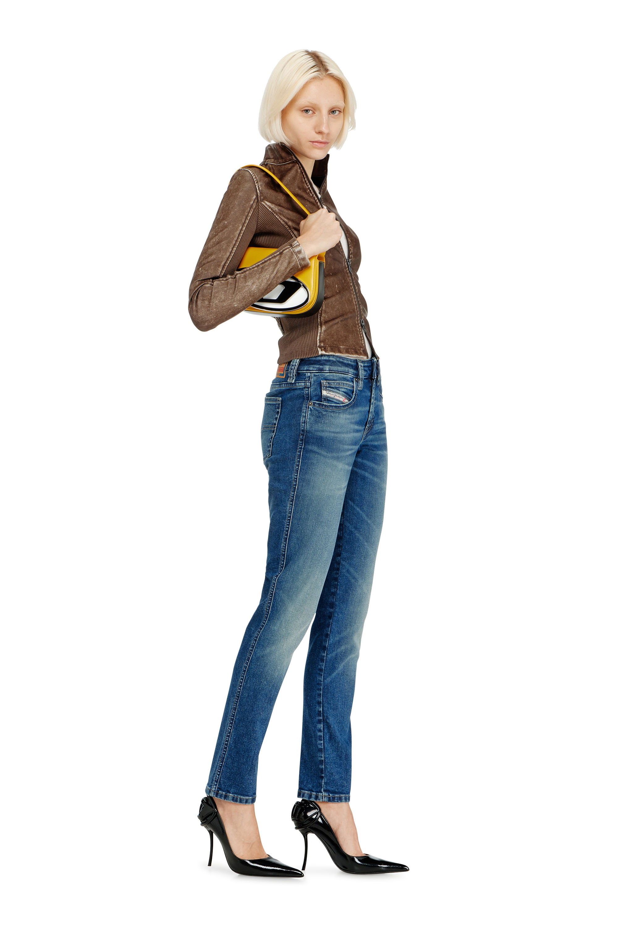 Diesel - Slim Jeans 1992 D-Jiann 0DBEE Donna, Blu medio - Image 1