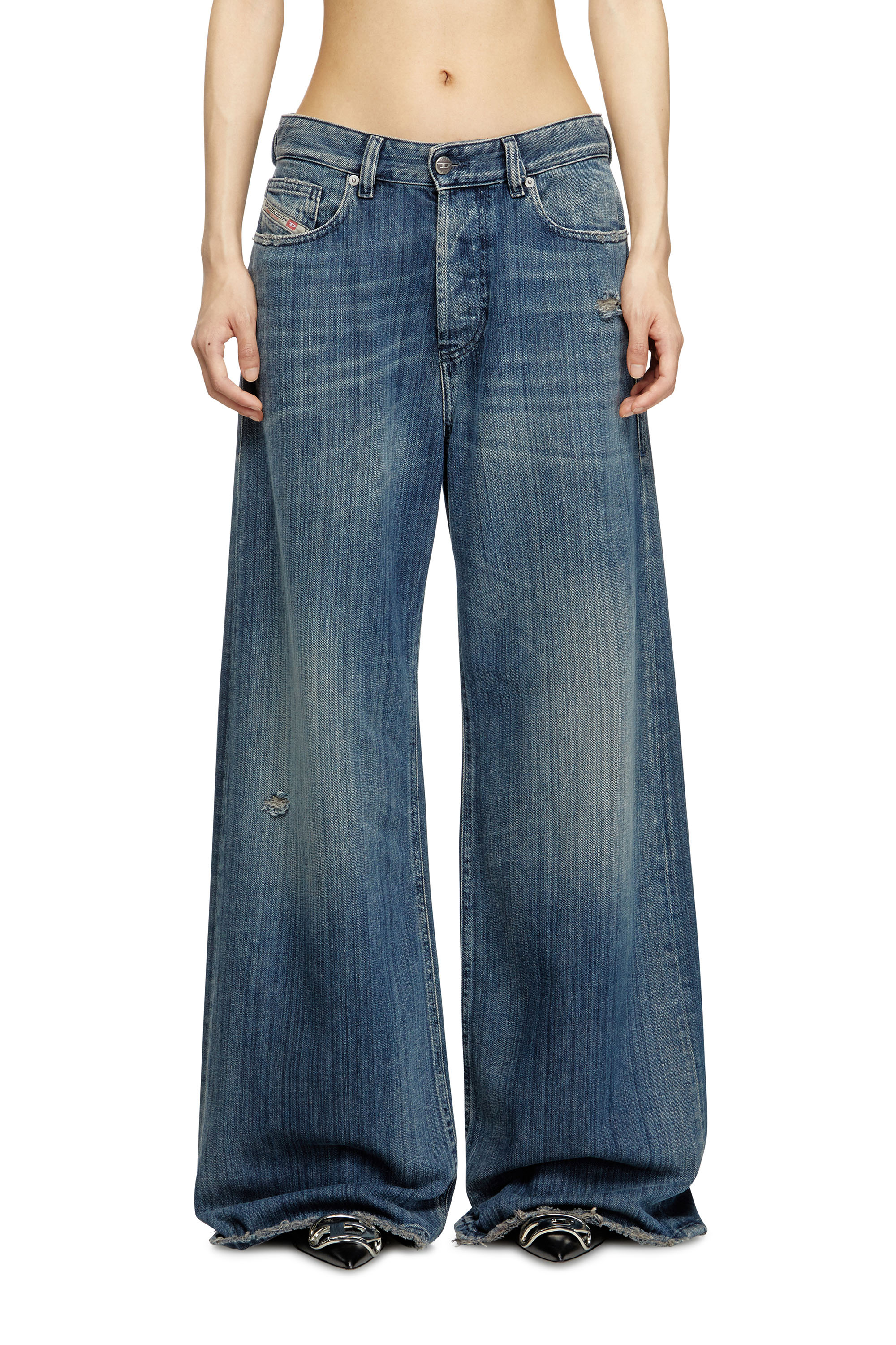 Relaxed Jeans 1996 D-Sire 09M09, Blu Scuro Diesel - Relaxed Jeans 1996 D-Sire 09M09 Donna, Blu Scuro - Image 3