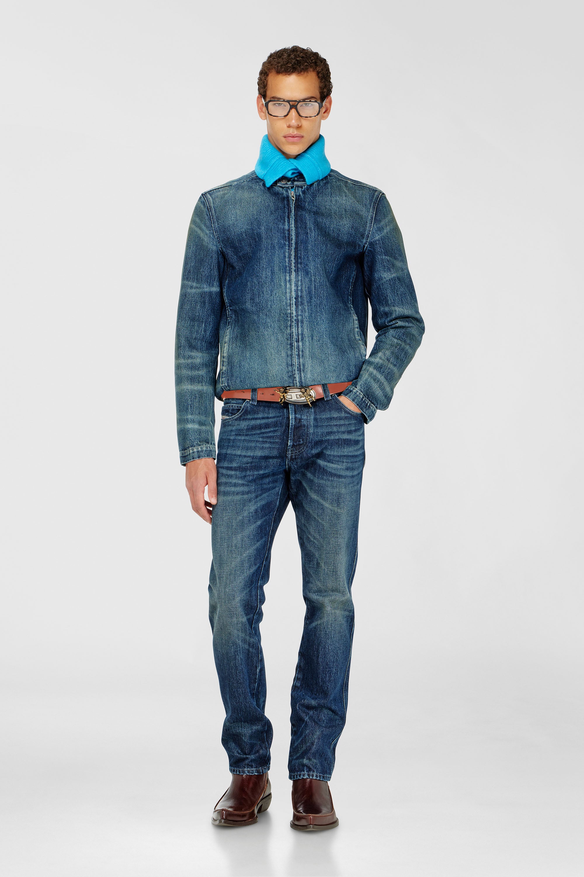 Diesel - Slim Jeans 1993 D-Vyl 007FZ Uomo, Blu Scuro - Image 1