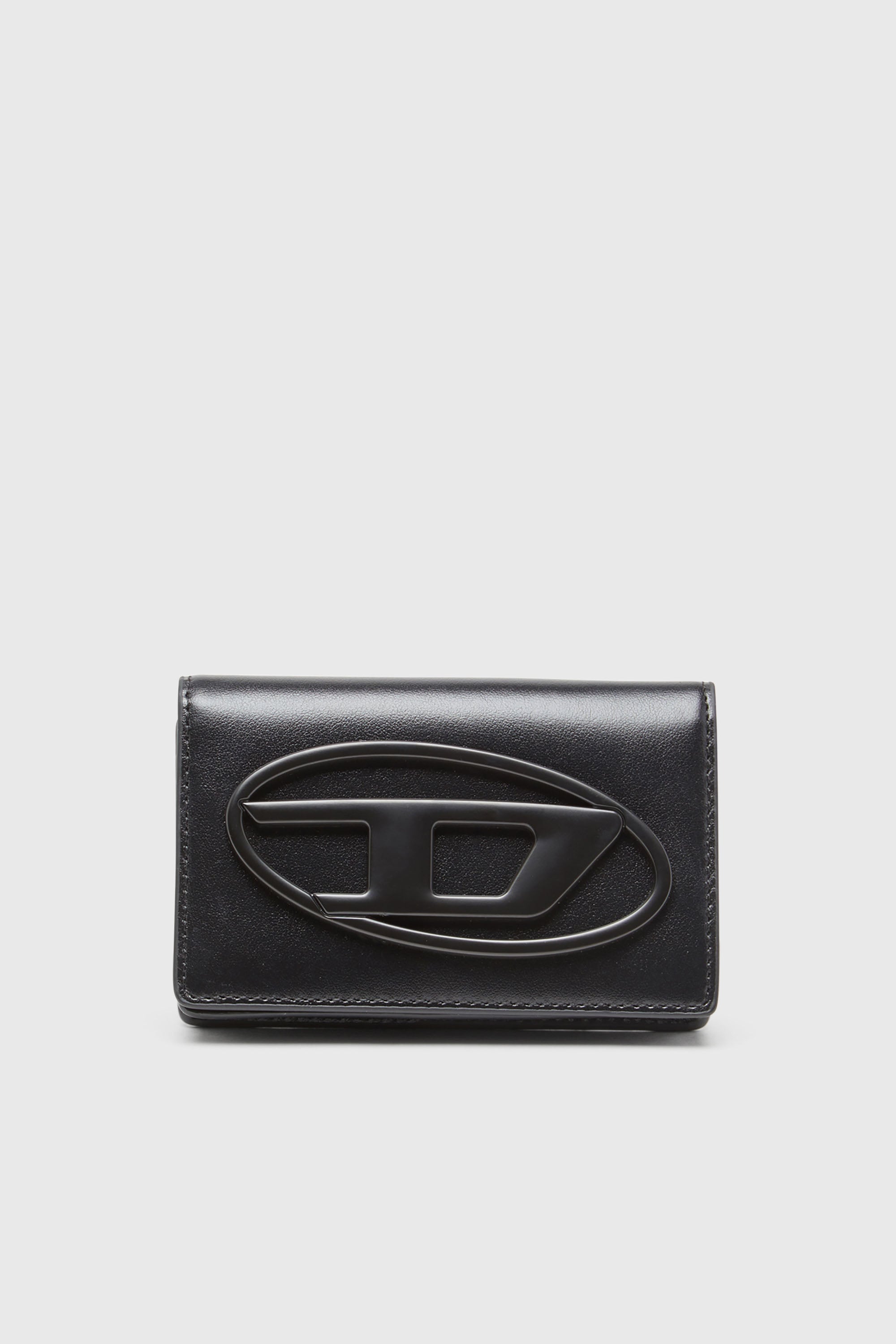 Diesel - HOLI-D CARD HOLDER IV, Portacarte compatto in pelle Uomo in Nero - 1