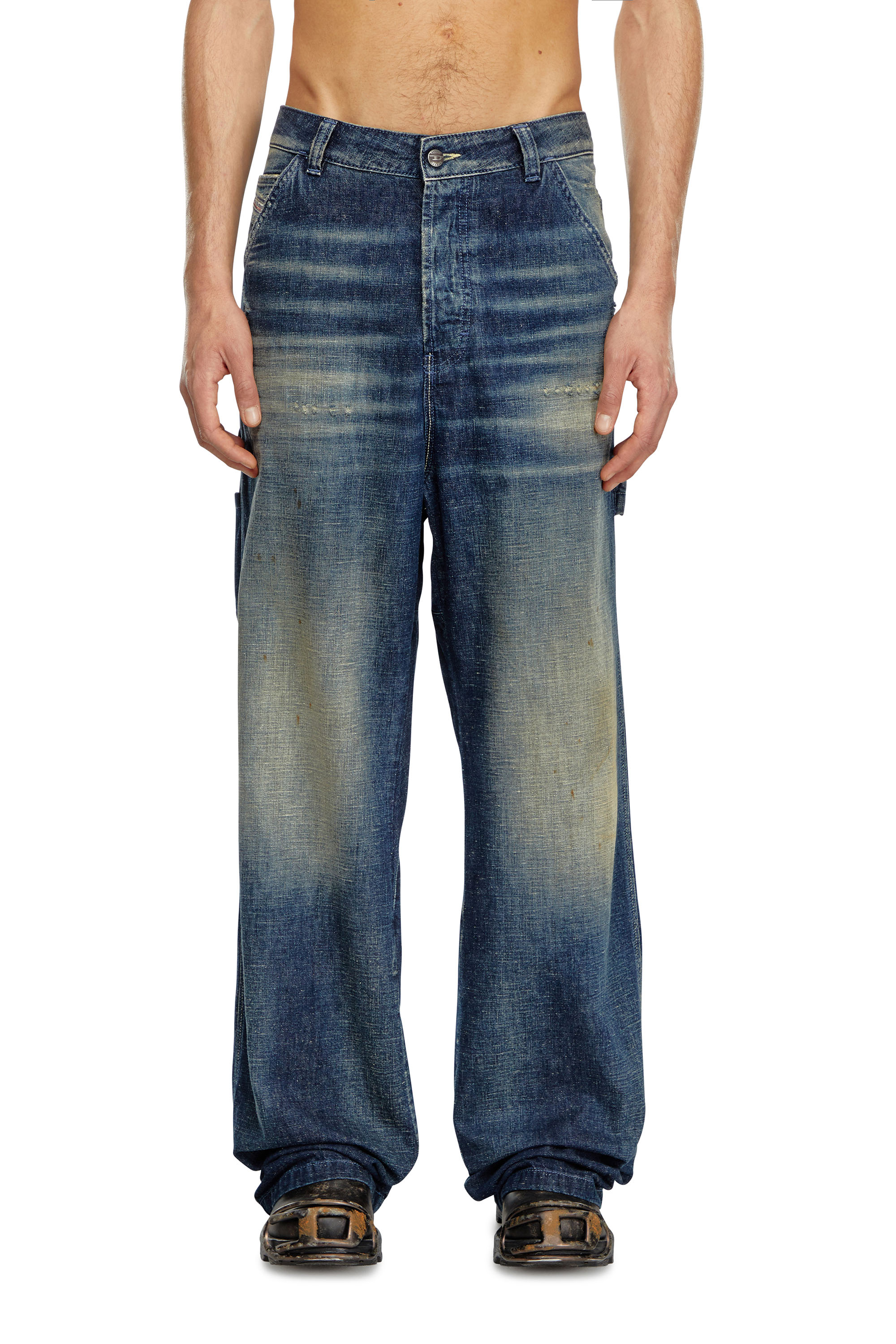 Diesel - Straight Jeans D-Livery 09J91 Uomo, Blu Scuro - Image 1