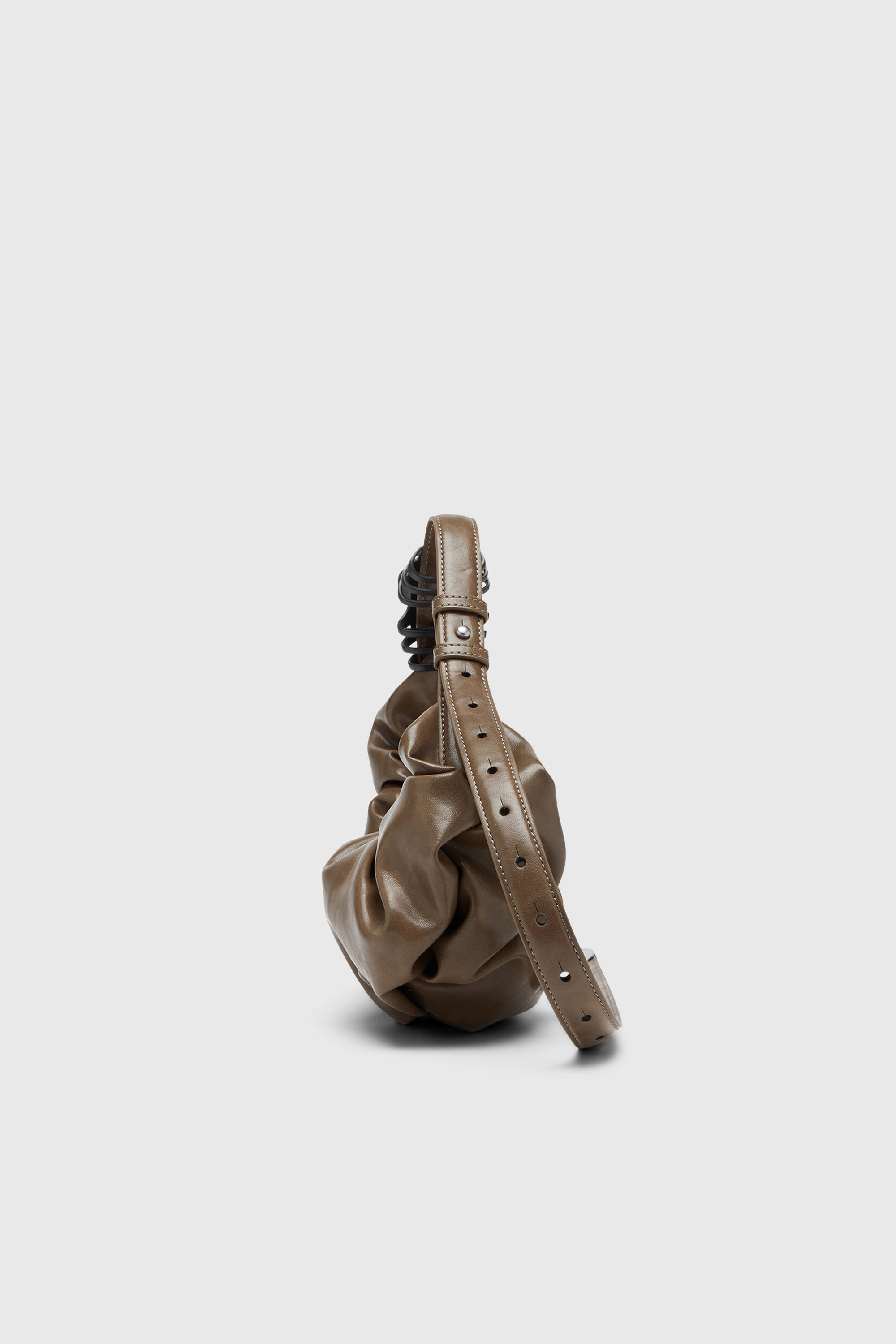 Diesel - GRAB-D HOBO S, Grab-D-Borsa hobo piccola arricciata Donna in Marrone - 4