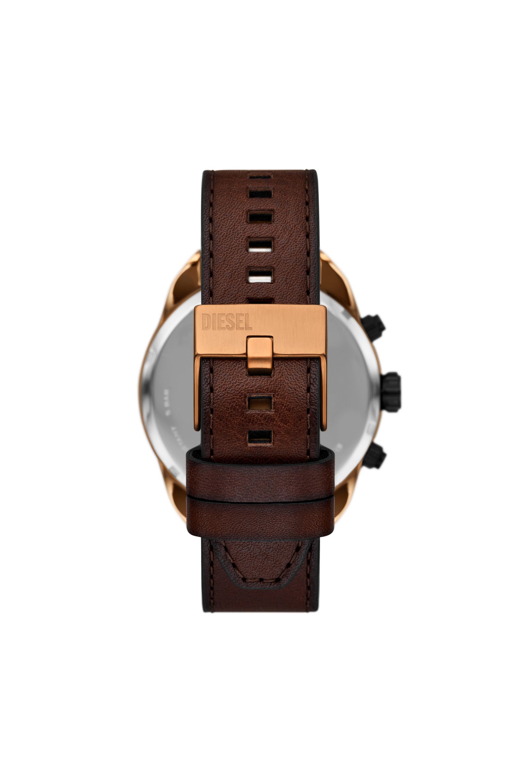 Diesel - DZ4698 WATCH, Orologio Spiked in pelle marrone Uomo in Marrone - 2