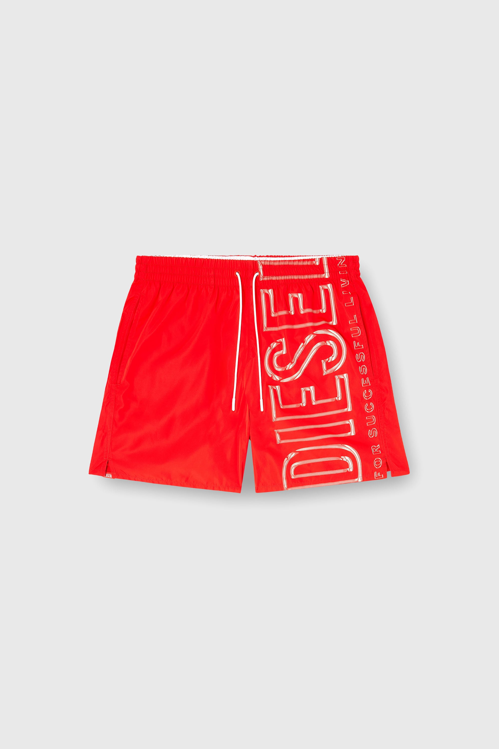 Diesel - SOCCER-41-D-CORE, Costume da bagno con stampa logo oversize Uomo in Rosso - 2