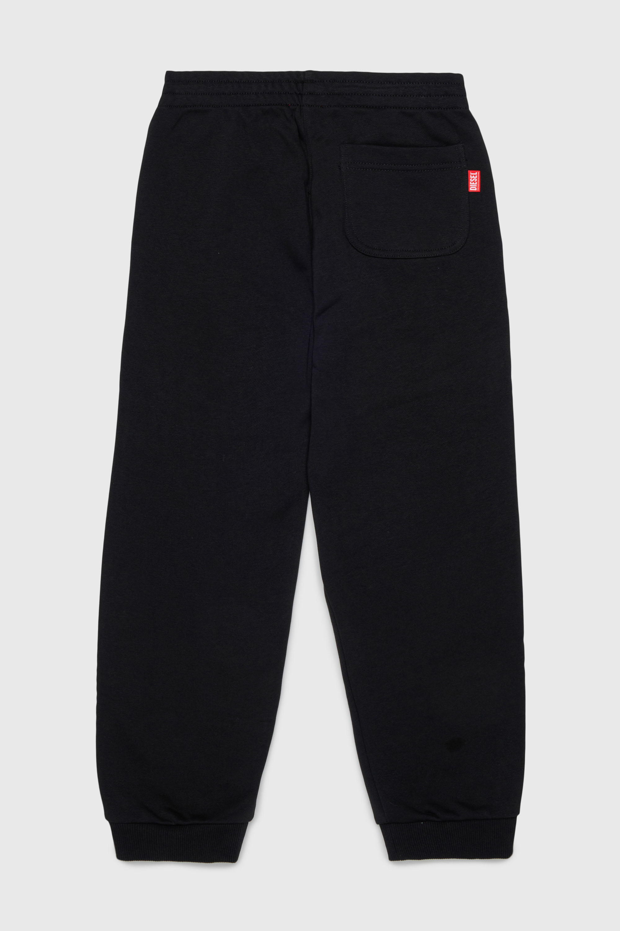 Diesel - PRES, Pantaloni da tuta con stampa logo cut-off Uomo in Nero - 2
