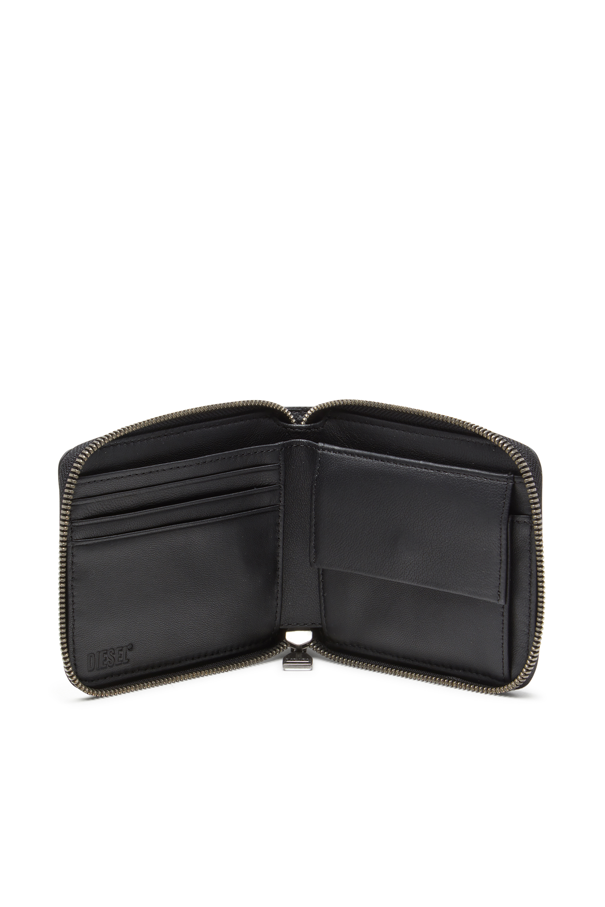 Diesel - DSL 3D- BI FOLD COIN ZIP XS, Portafoglio con zip Uomo in Nero - 3