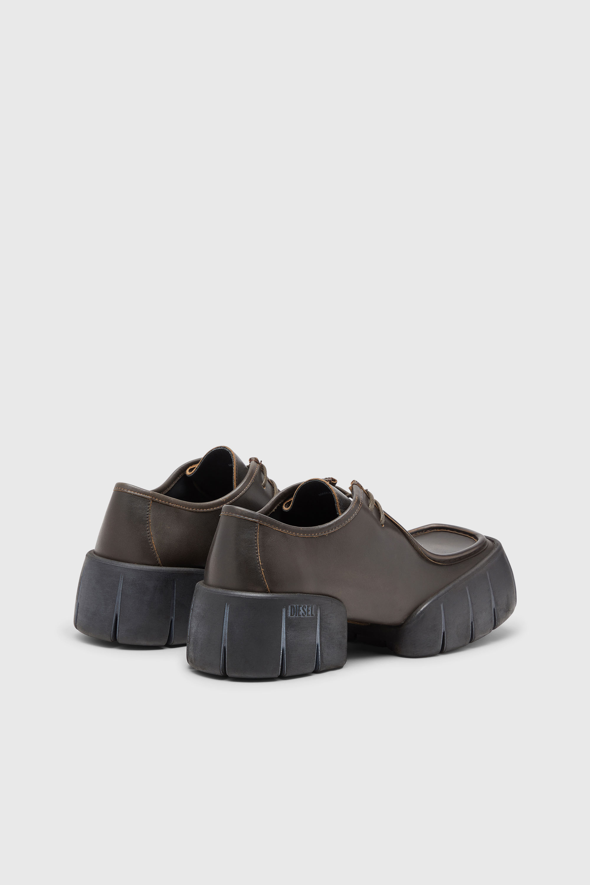 Diesel - D-TEX WB, D-Tex-Scarpa mocassino in pelle spazzolata Uomo in Marrone - 3