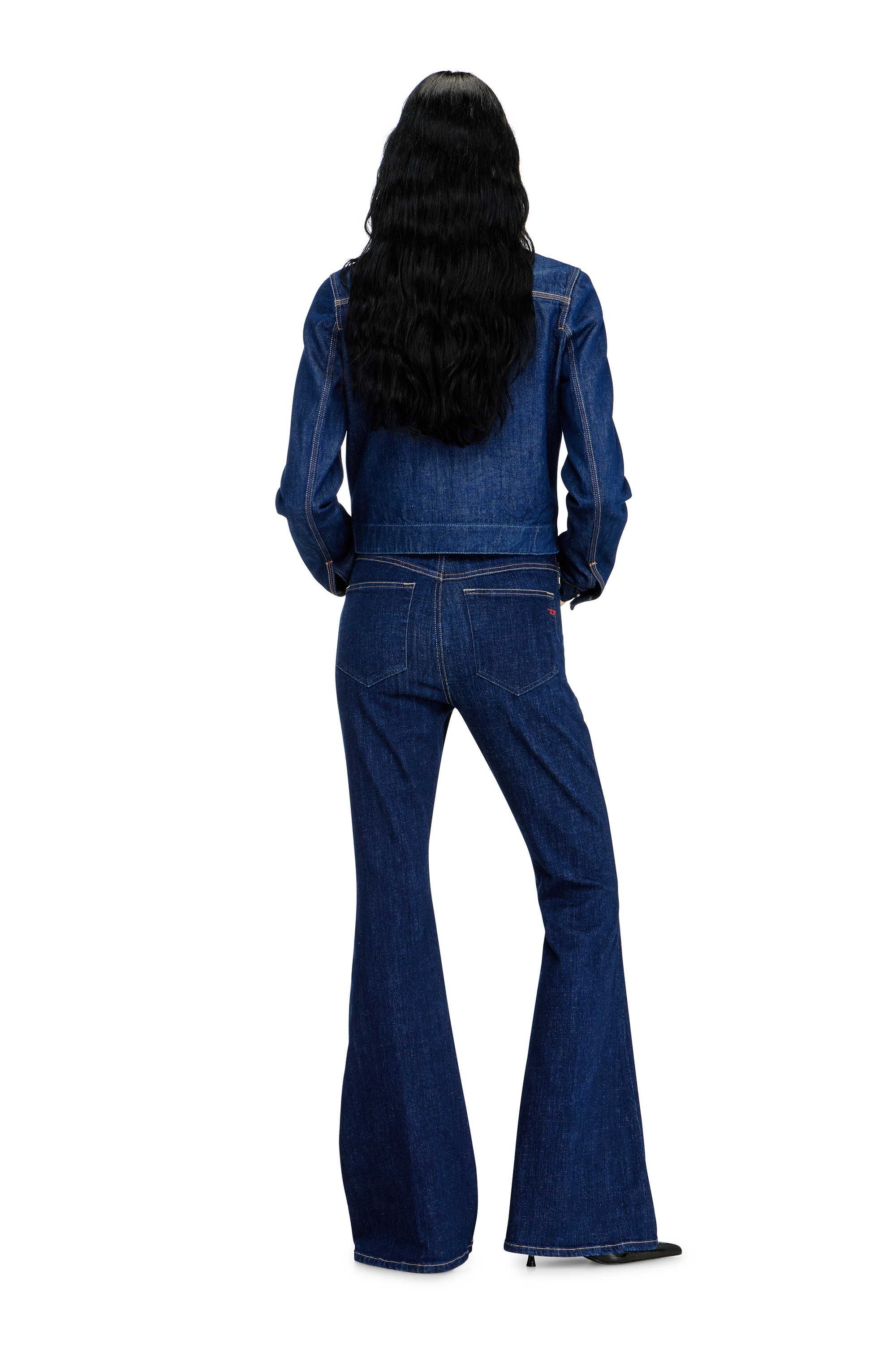 Diesel - Bootcut Jeans 1973 D-Partt 09Q03 Donna, Blu Scuro - Image 3