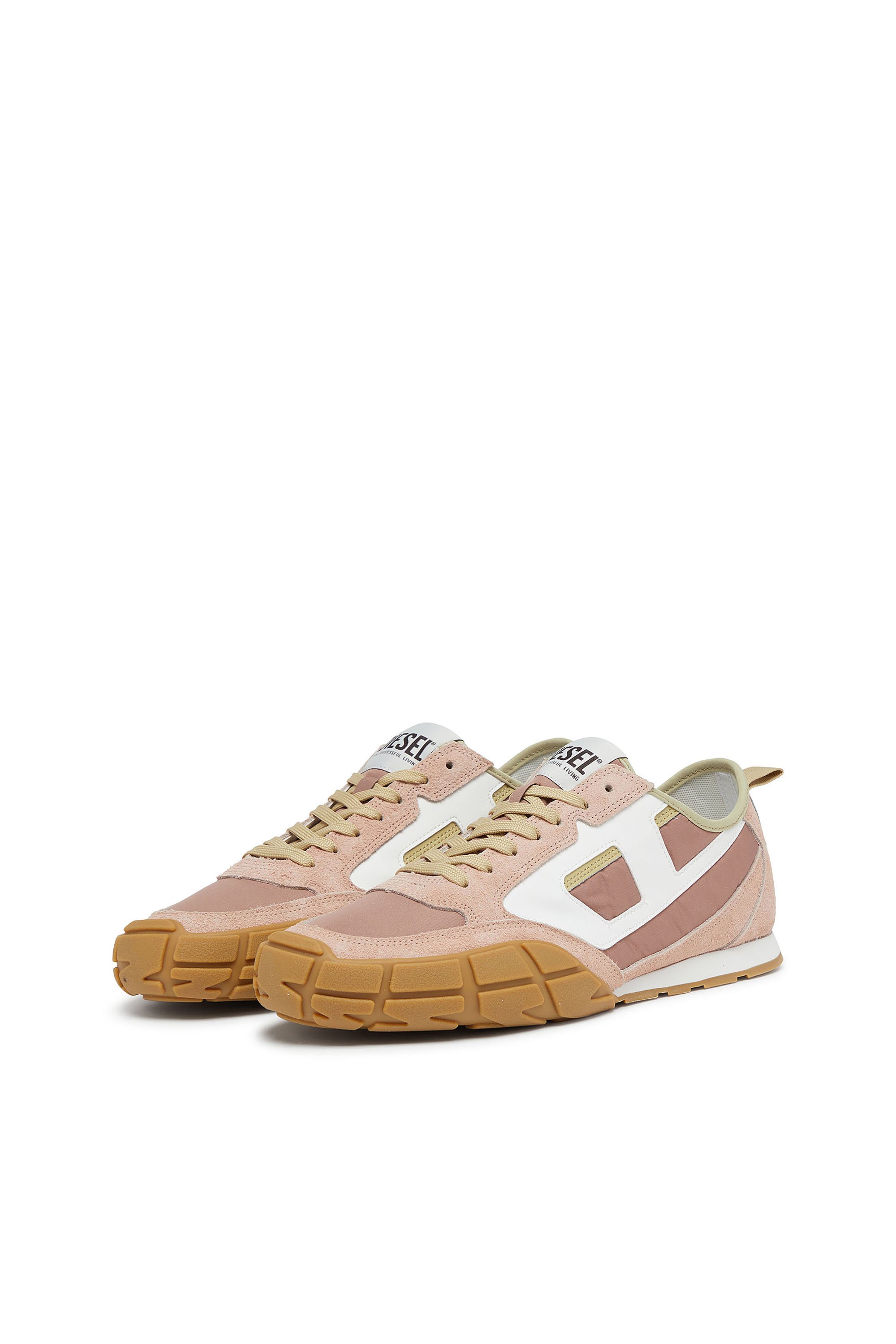 Diesel - S-PAGODHA LOW W, S-Pagodha-Sneaker in pelle, suede e ripstop Donna in Multicolor - 3