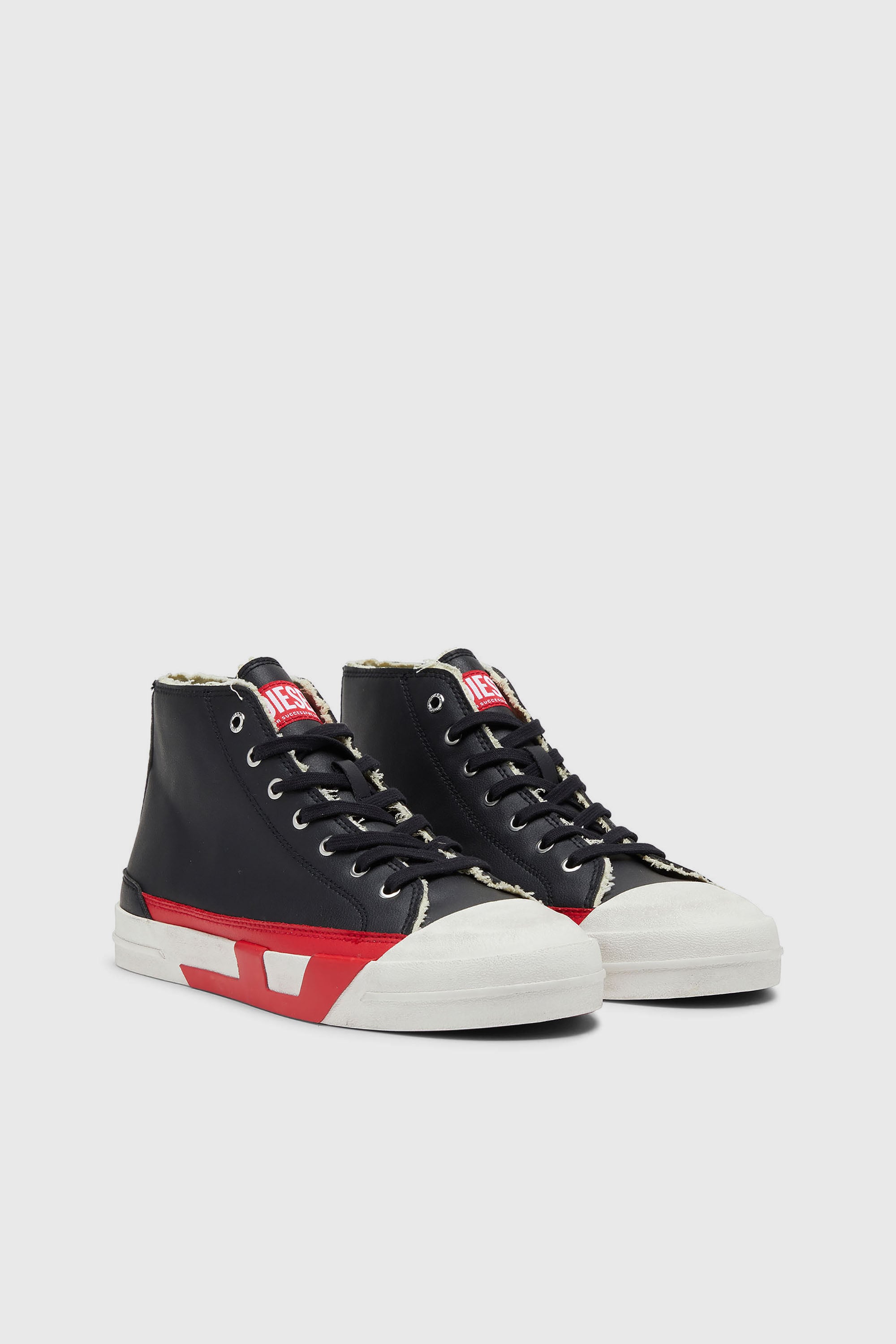 Diesel - S-D-VERSE MID II, S-D-Verse-Sneaker con logo D Uomo in Nero - 2