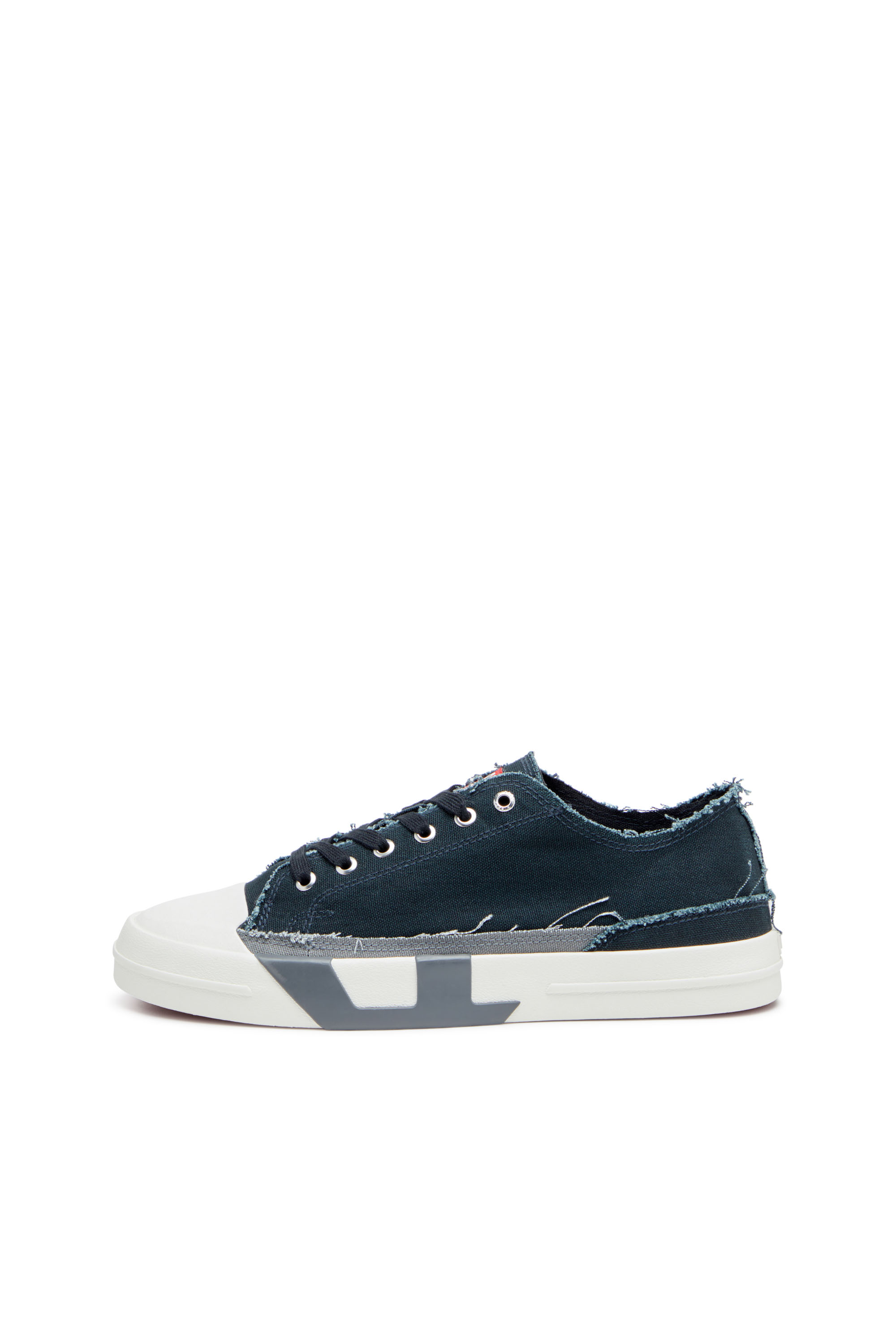 Diesel - S-D-VERSE LOW, S-D-Verse-Sneaker in canvas sfrangiato Uomo in Multicolor - 7