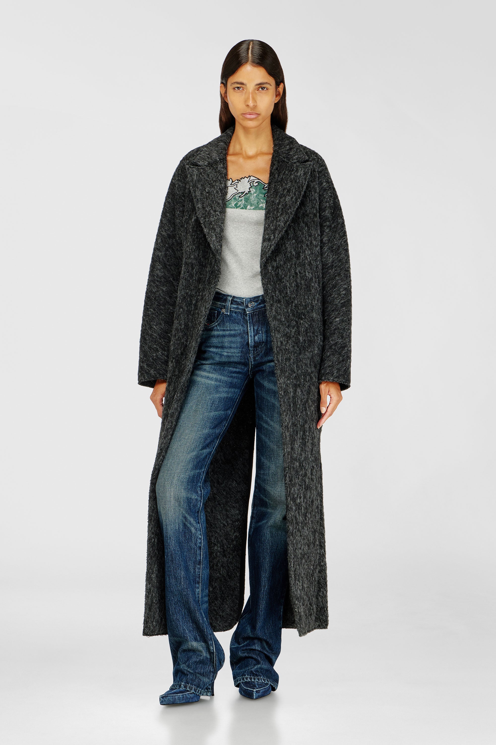 Diesel - W-SAYTA, Cappotto lungo in misto lana e alpaca Donna in ToBeDefined - 1