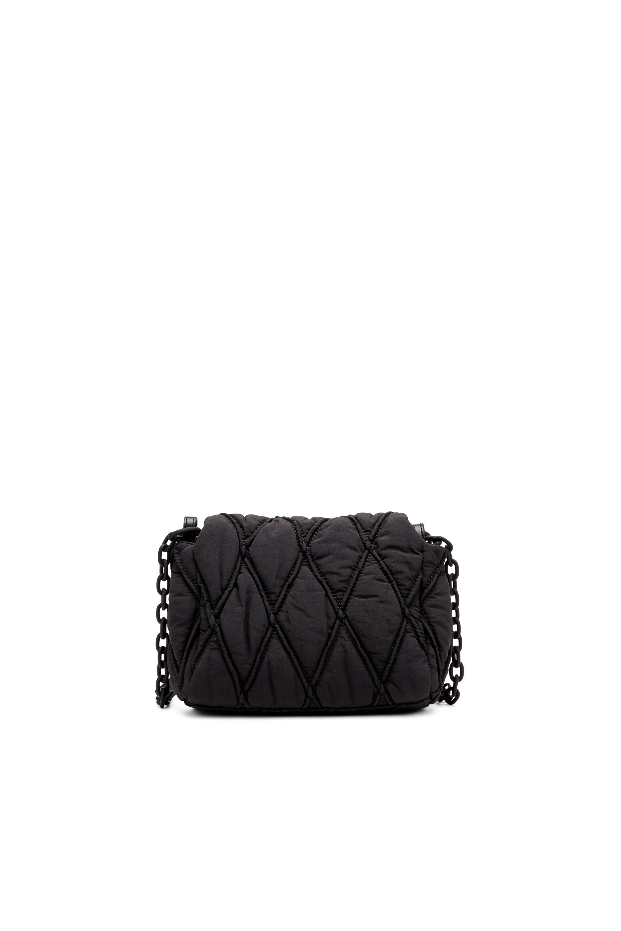 Diesel - CHARM-D SHOULDER S, Charm-D-S-Borsa a spalla piccola in nylon trapuntato Donna in Nero - 2