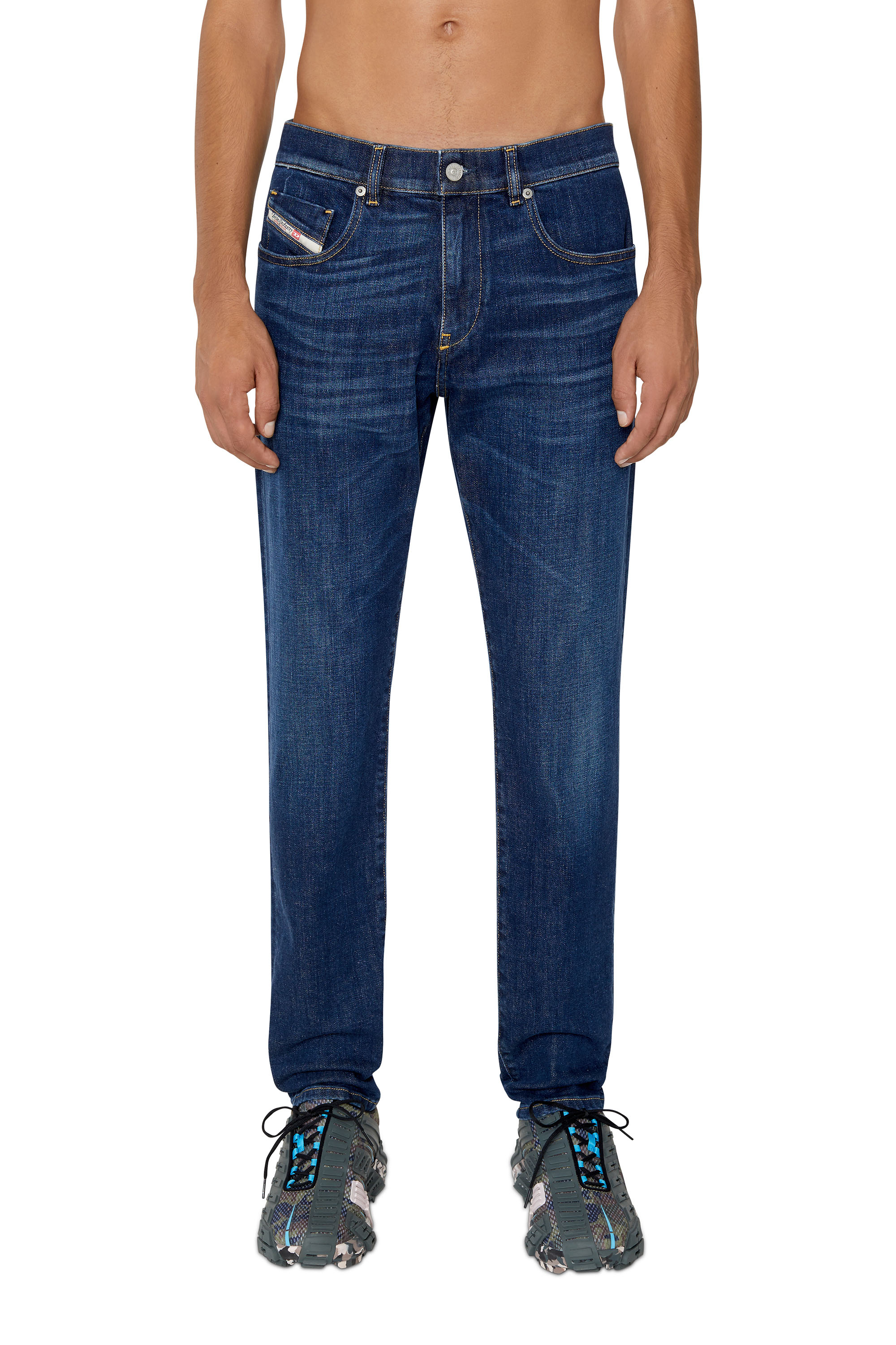 Diesel - Slim Jeans 2019 D-Strukt 09B90, Blu Scuro - Image 2