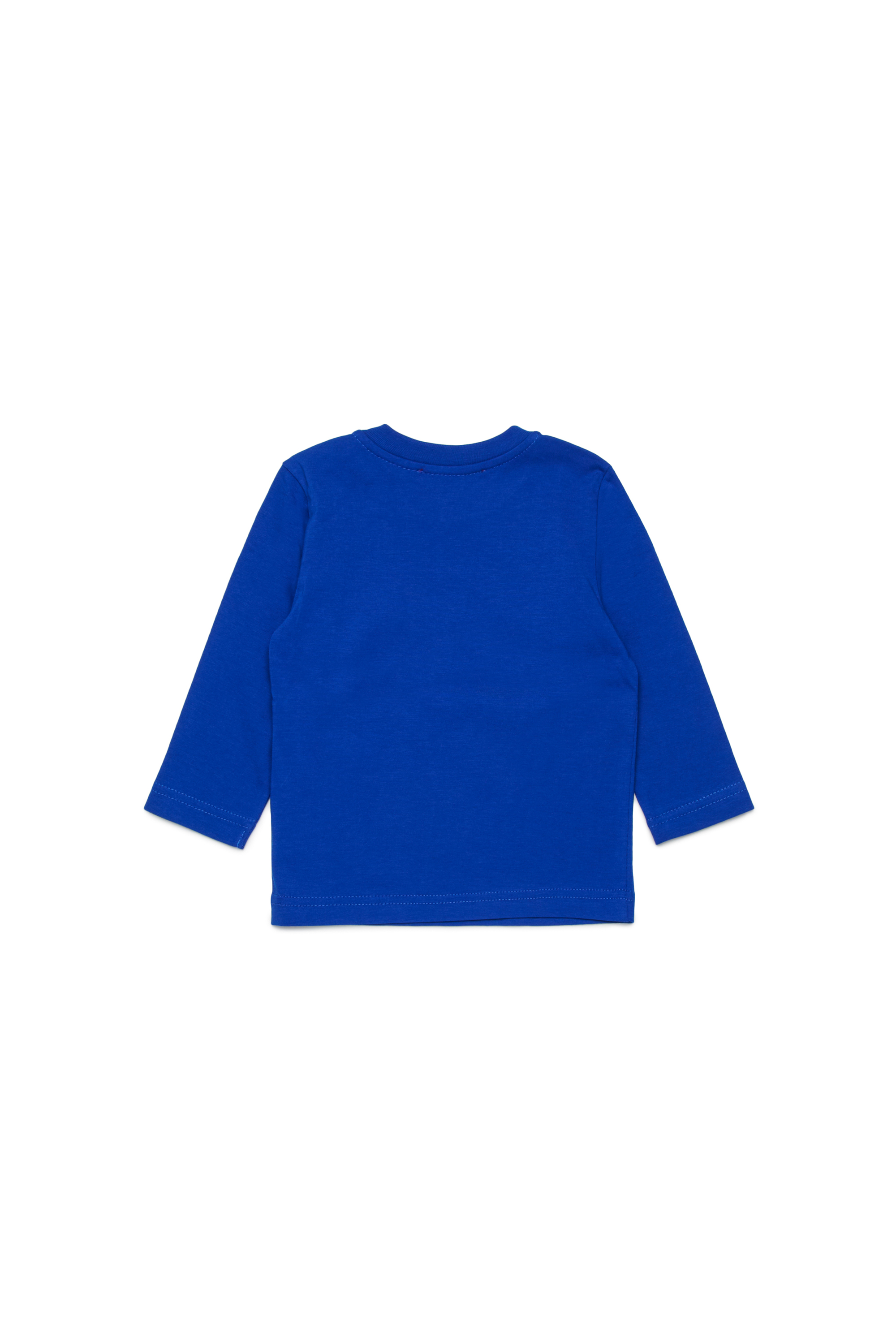 Diesel - TRULLYB, T-shirt in cotone con stampa logo Unisex in Blu - 2