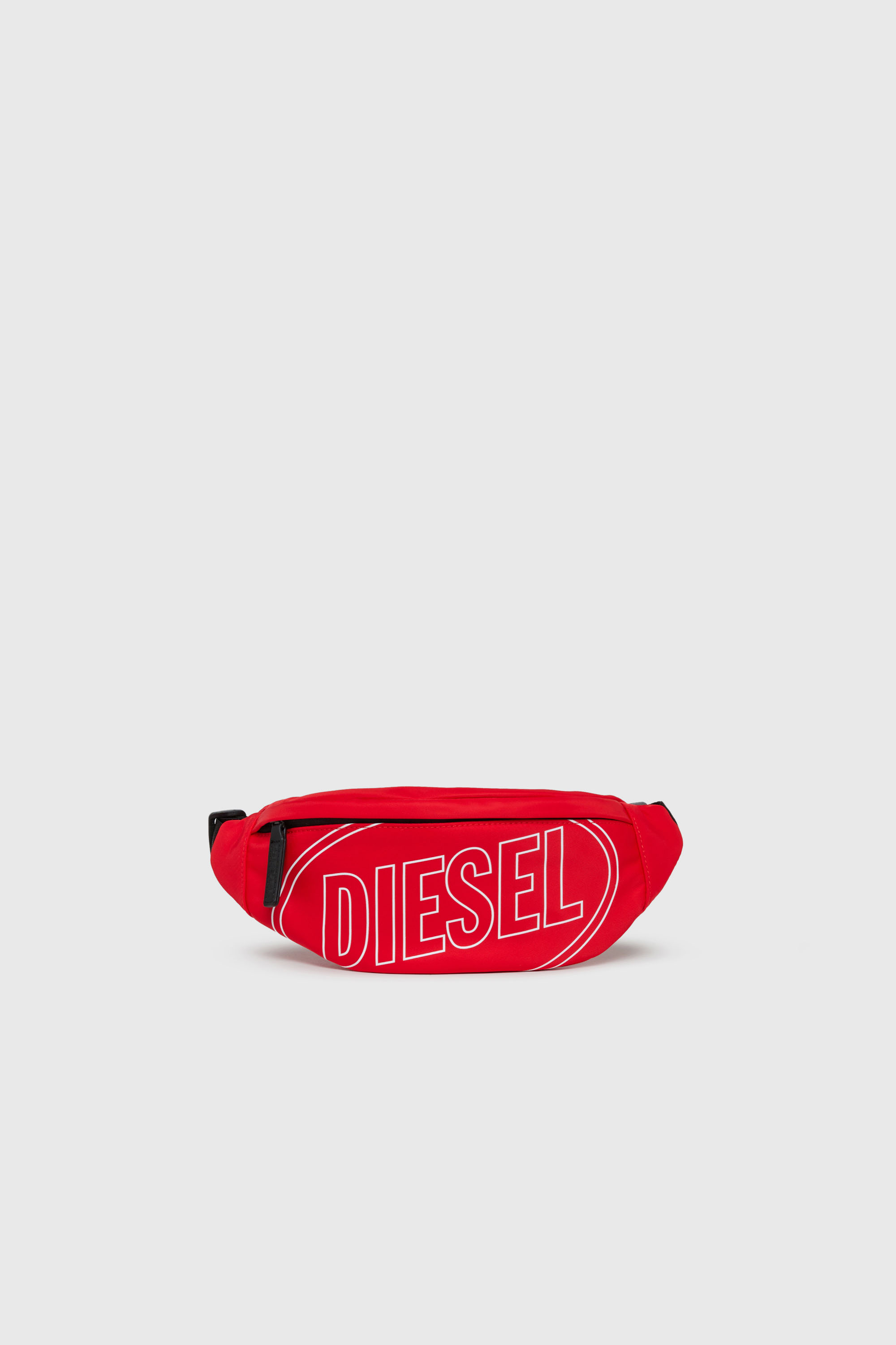 Diesel - WCIRY, WCIRY - Marsupio in nylon con stampa logo Uomo in Rosso - 1