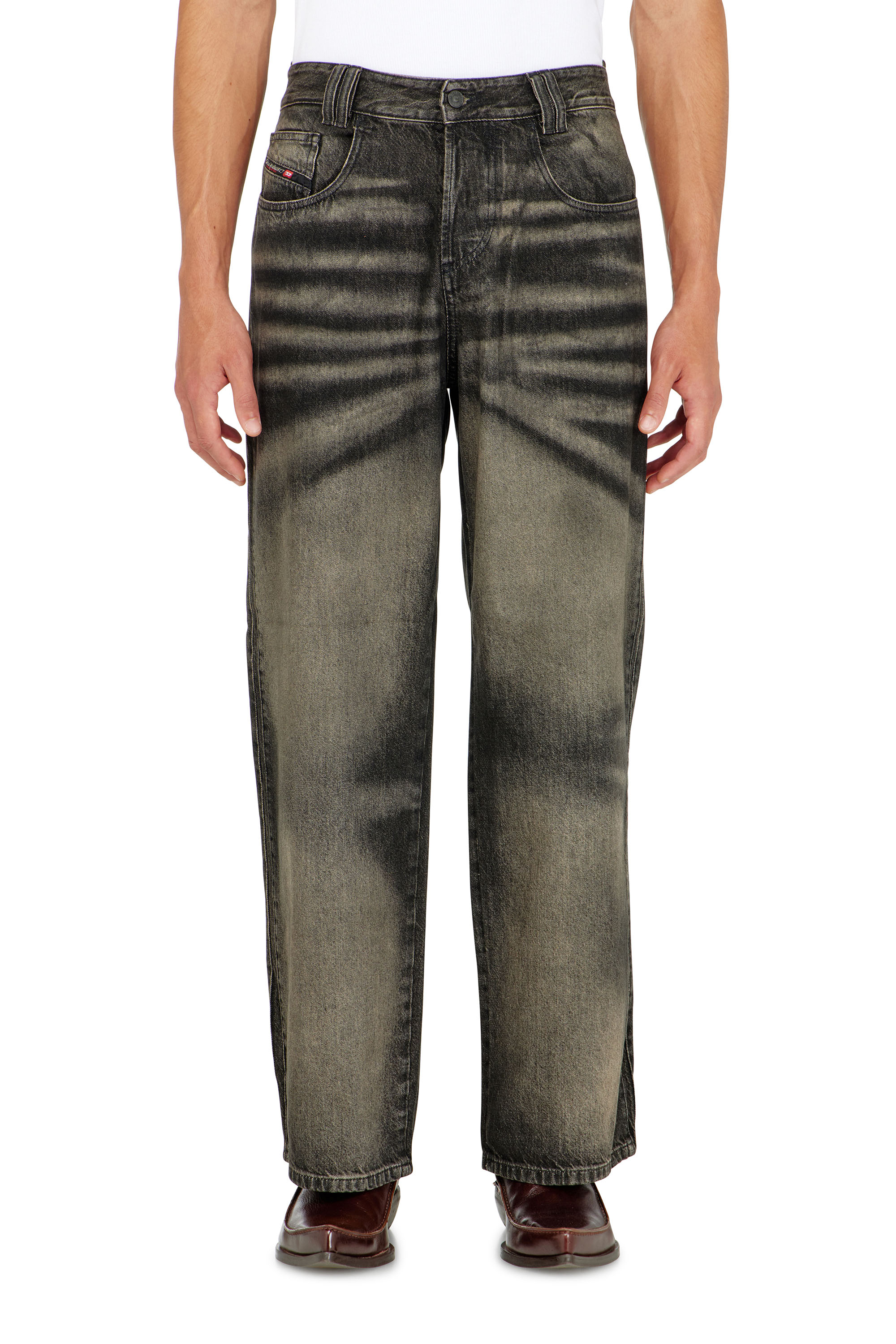 Diesel - Relaxed Jeans 1982 D-Hakou 09R33 Unisex, Nero/Grigio scuro - Image 4