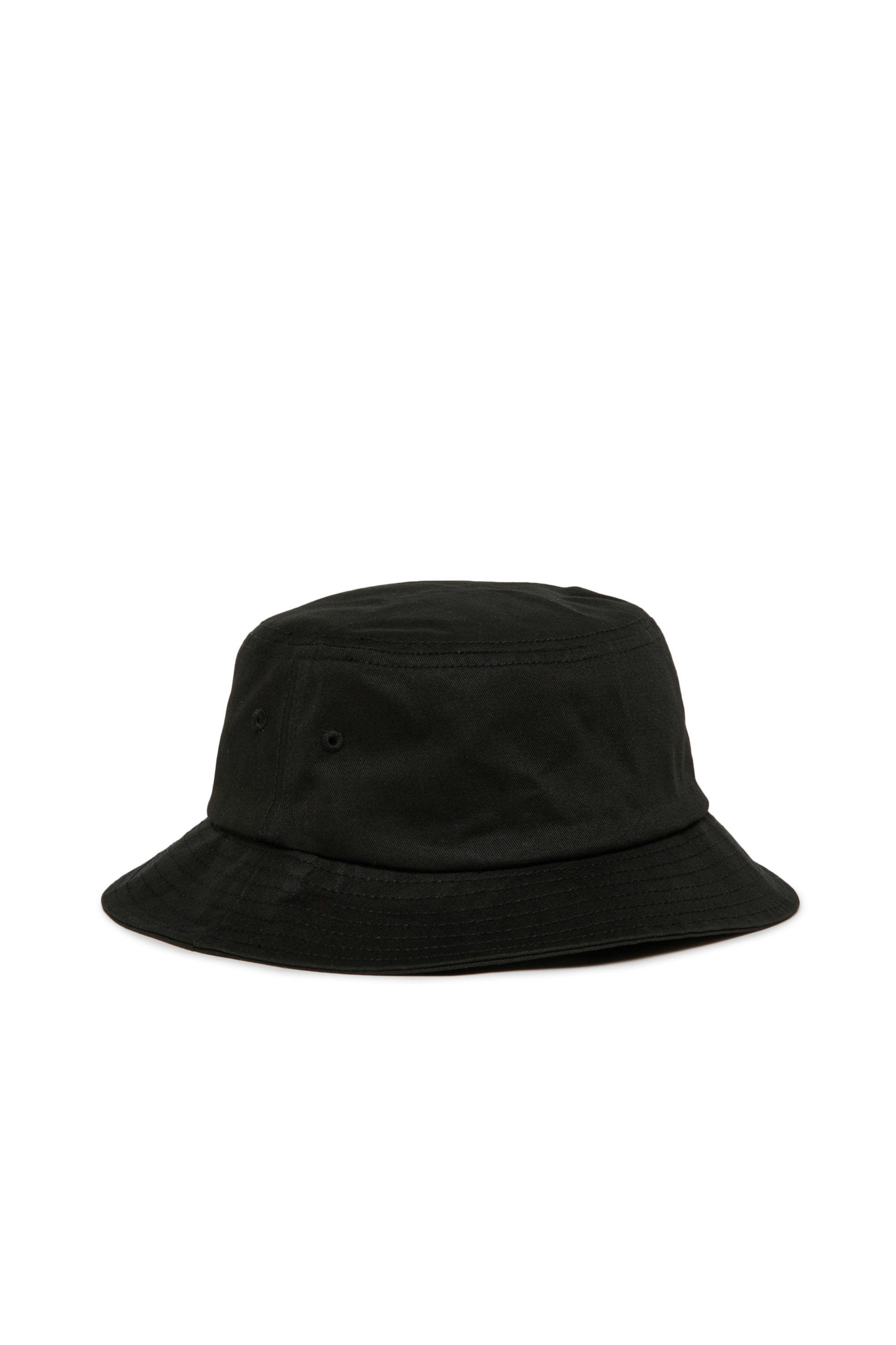 Diesel - FILAD, Bucket hat in cotone con ricamo D Uomo in Nero - 2