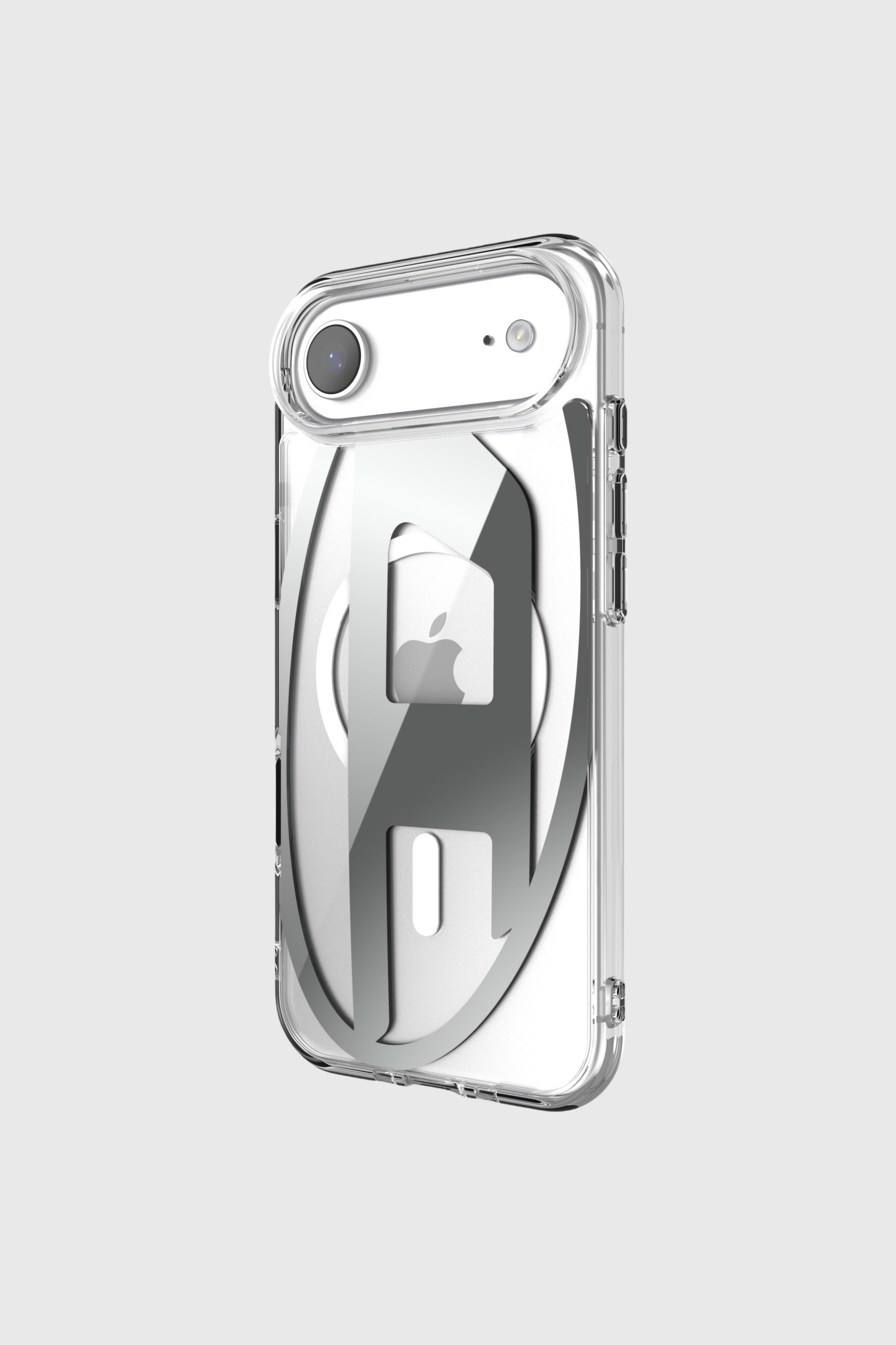 Diesel - 60412 AOP CASE, Custodia Oval D Metallic con Magsafe per iPhone 17 Air Unisex in Grigio - 3