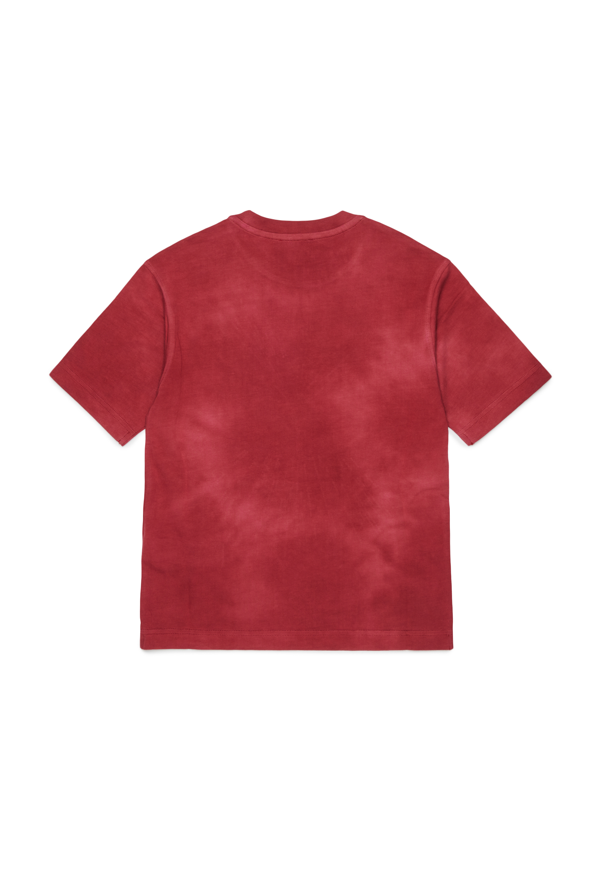 Diesel - TFIN OVER, T-shirt con motivo fenice decorato Uomo in Rosso - 2