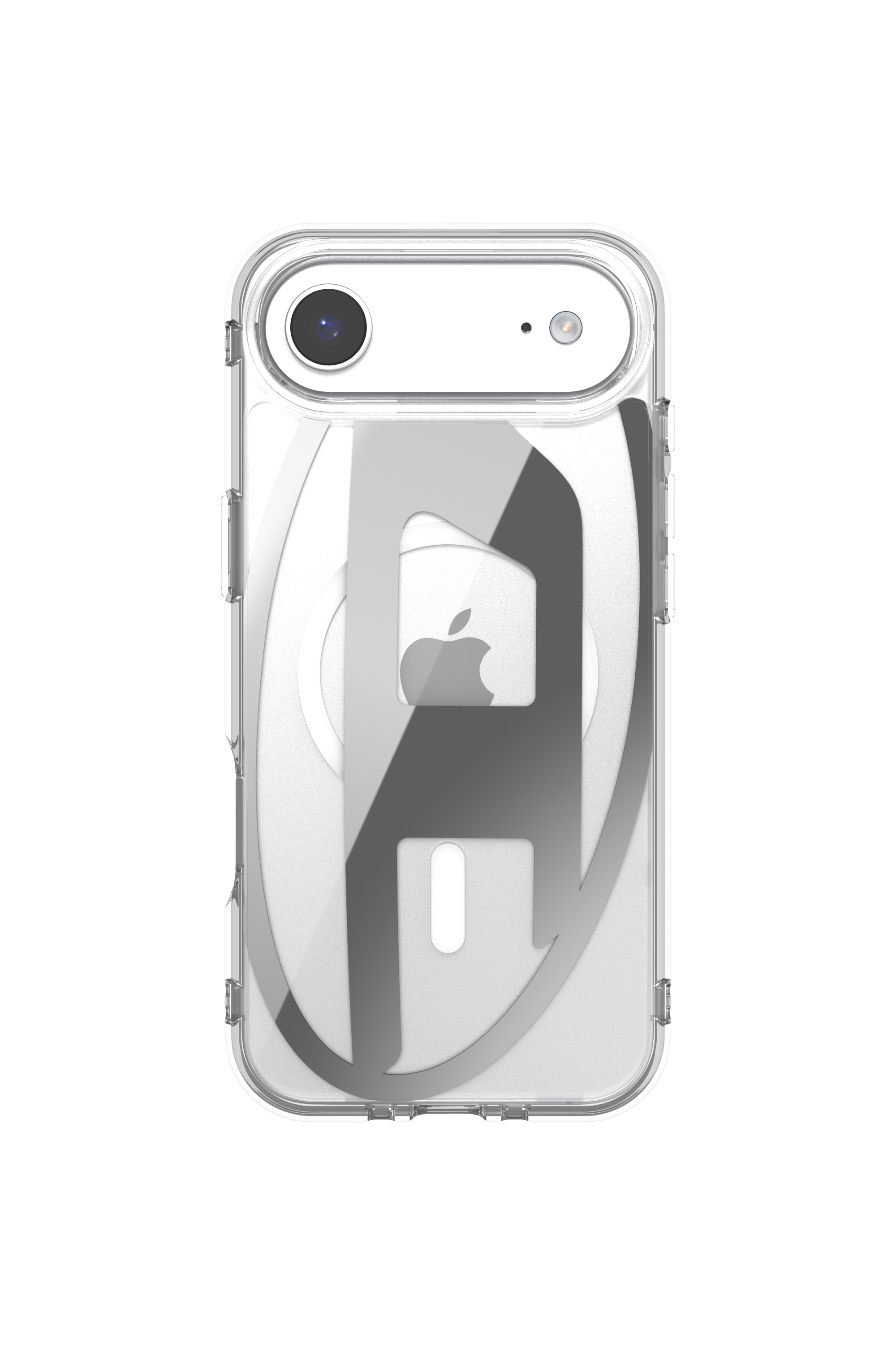 Diesel - 60412 AOP CASE, Custodia Oval D Metallic con Magsafe per iPhone 17 Air Unisex in Grigio - 2