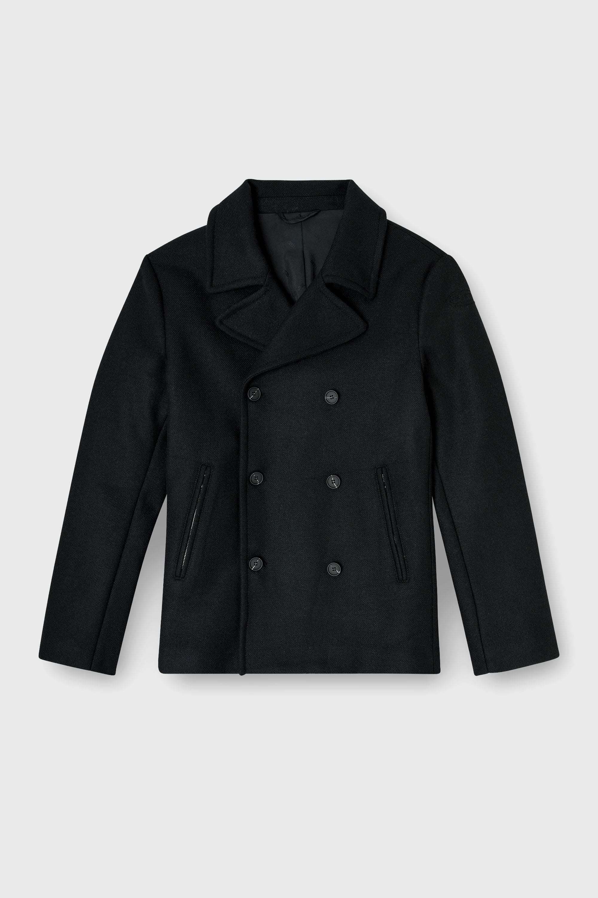 Diesel - W-HALEY-WRD, Caban in panno di lana tecnica Uomo in Nero - 2