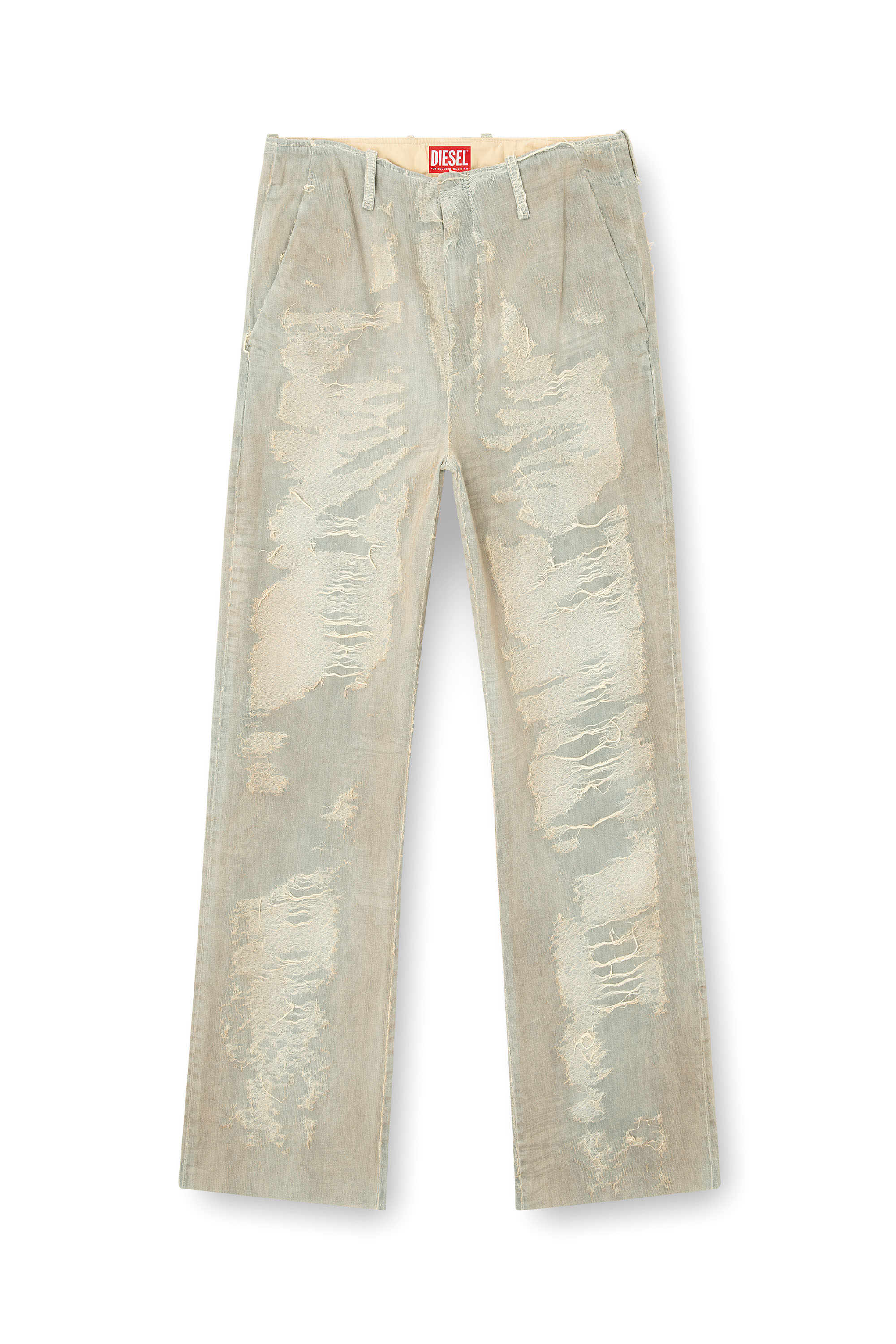 Diesel - Relaxed Jeans D-Boix 007AU Uomo, Grigio Chiaro - Image 3