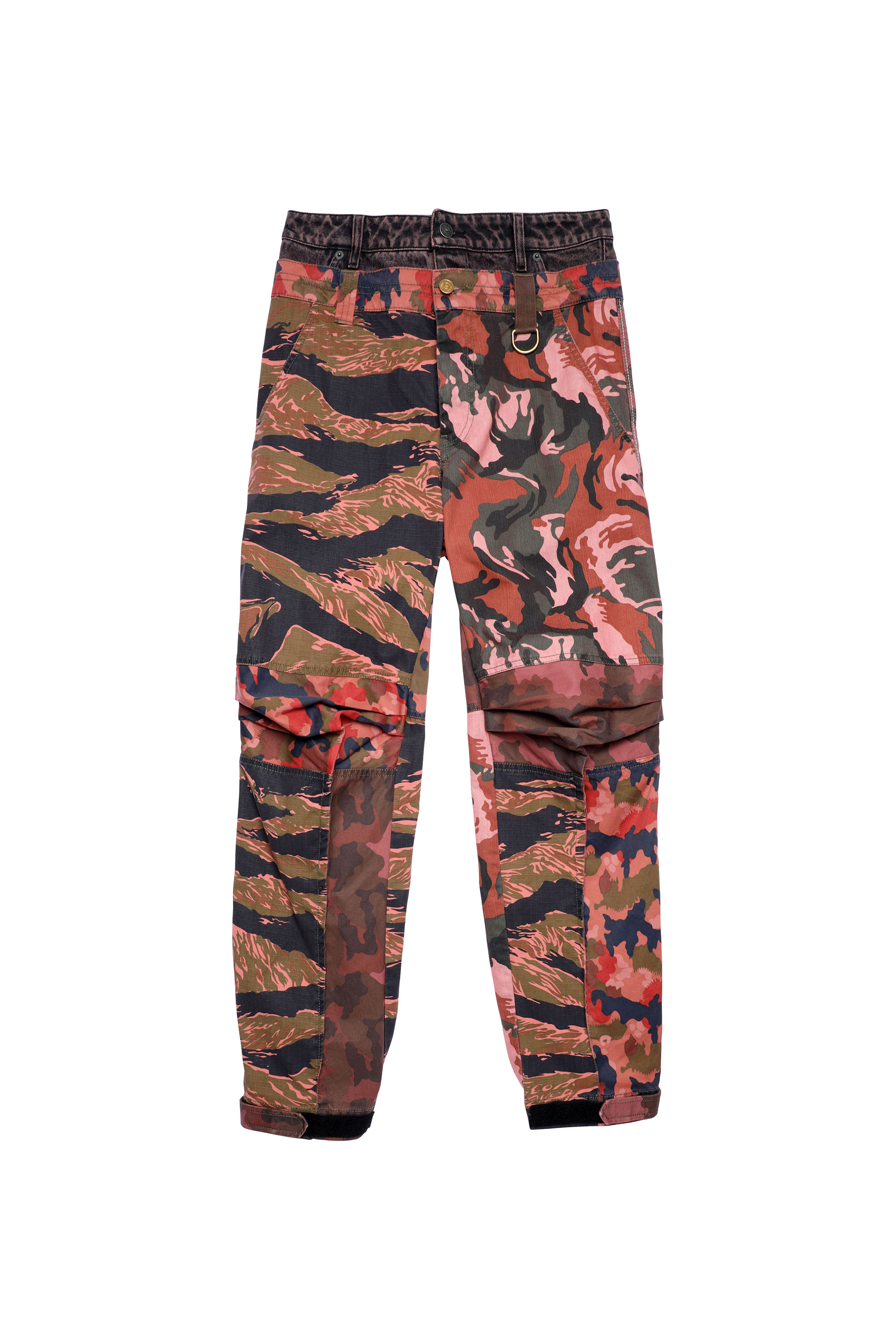P-GIU, Verde/Rosa - Pantaloni