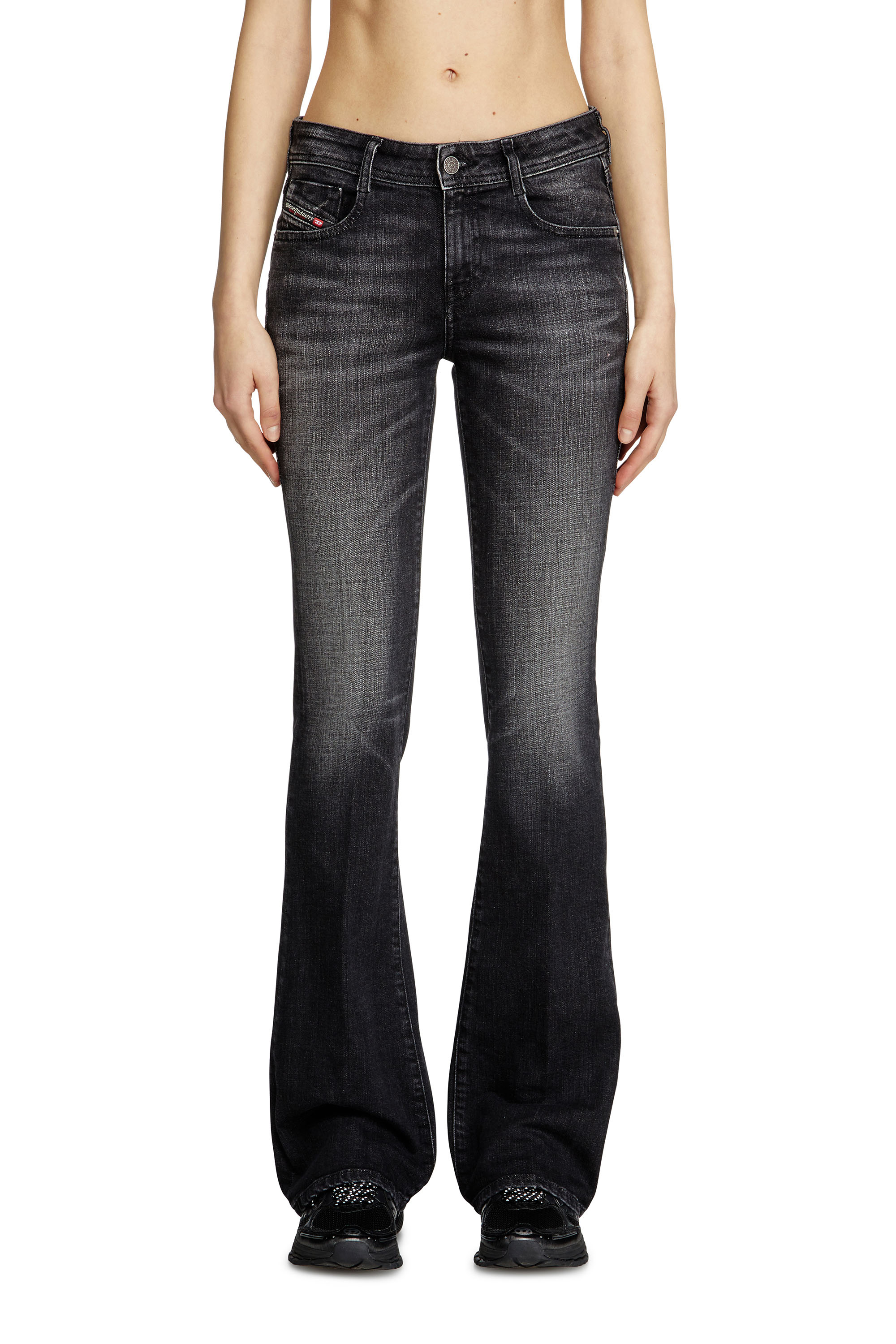 Diesel - Bootcut Jeans 1969 D-Ebbey 09K99 Donna, Nero/Grigio scuro - Image 1